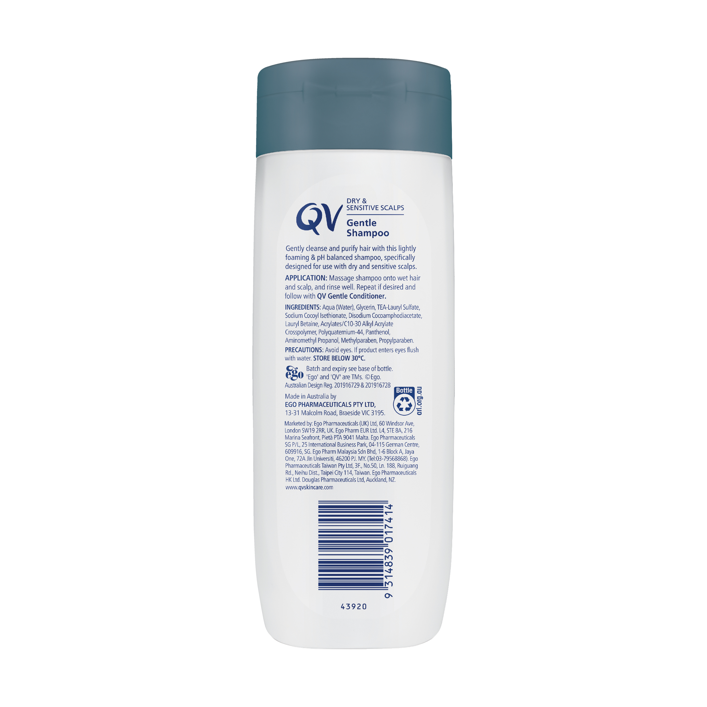 EGO QV GENTLE SHAMPOO 250G - Image 2