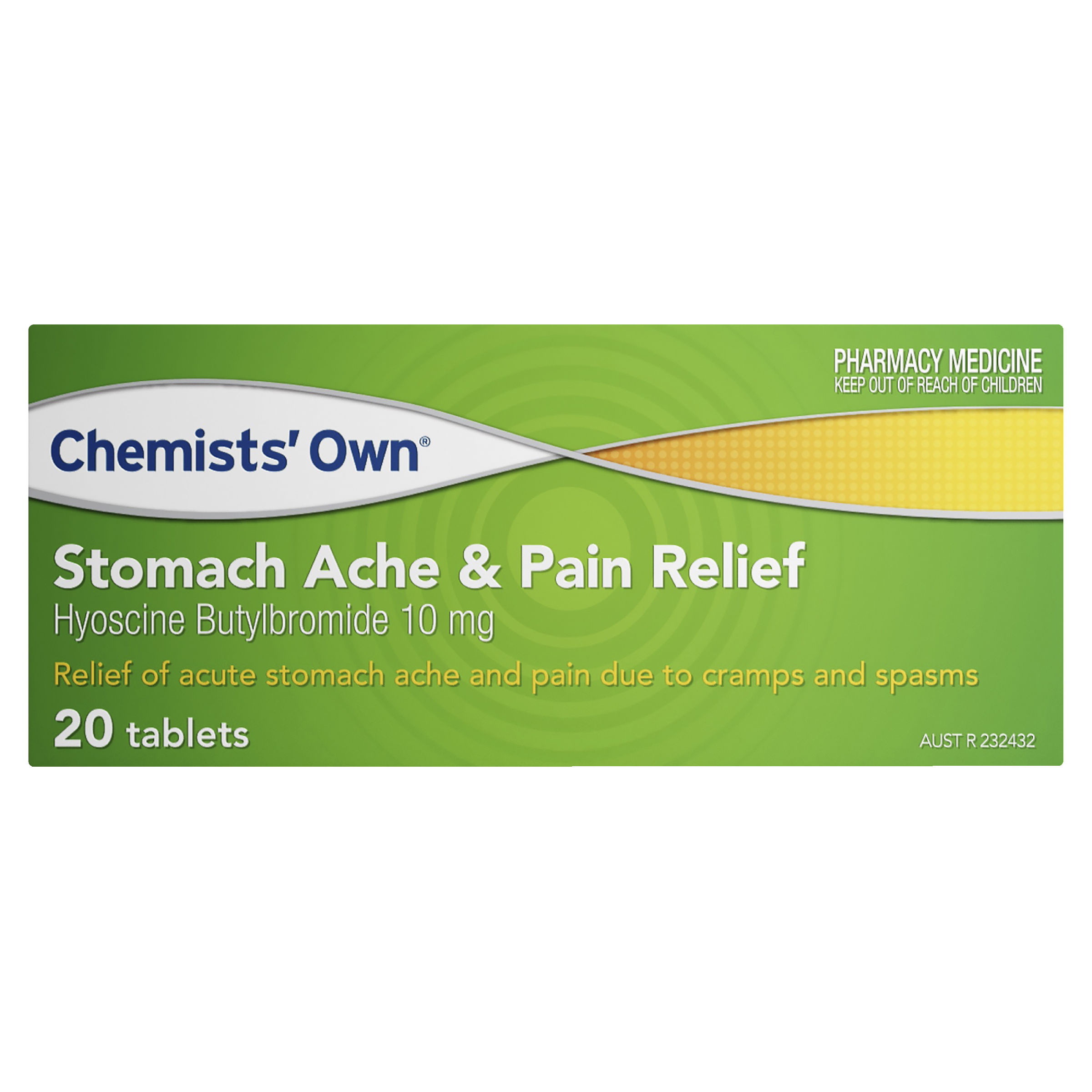 CHEMISTS OWN STOMACH ACHE & PAIN RELIEF 20 TABLETS - Image 2