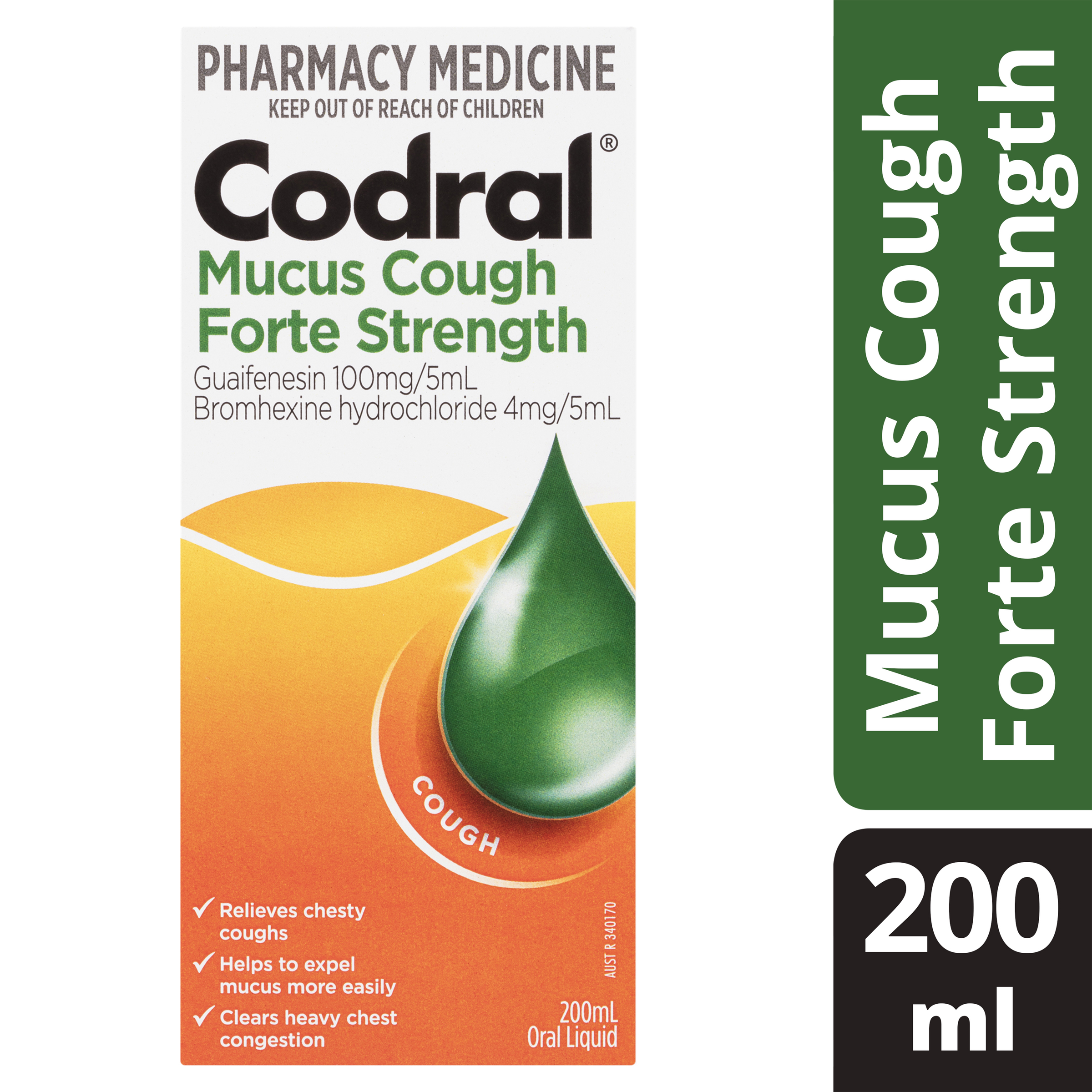 CODRAL MUCUS COUGH FORTE STRENGTH LIQUID 200ML - Image 3