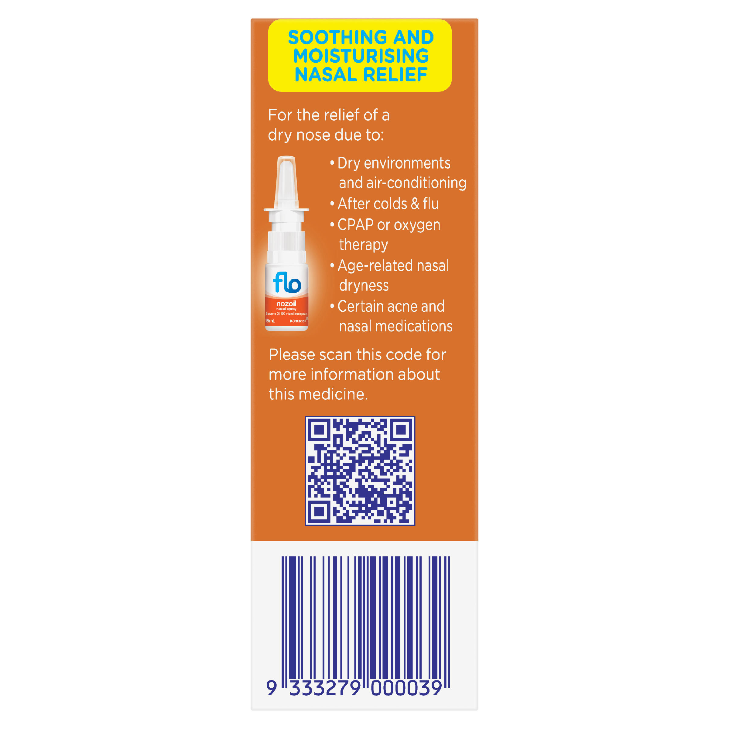 FLO NOZOIL SESAME SEED OIL SPRAY 15ML - Image 3