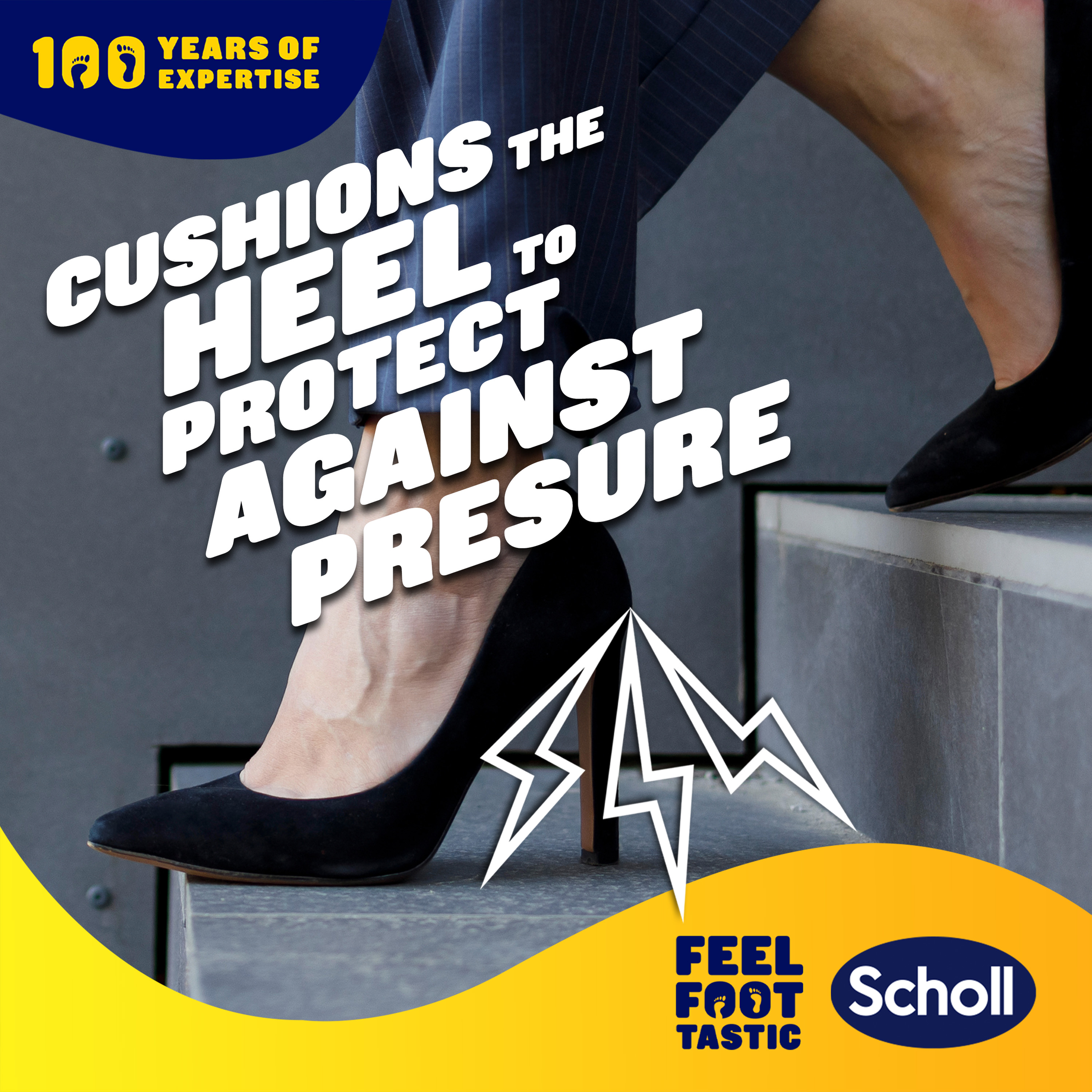 SCHOLL PARTY FEET GEL HEEL CUSHIONS 1 PAIR - Image 3