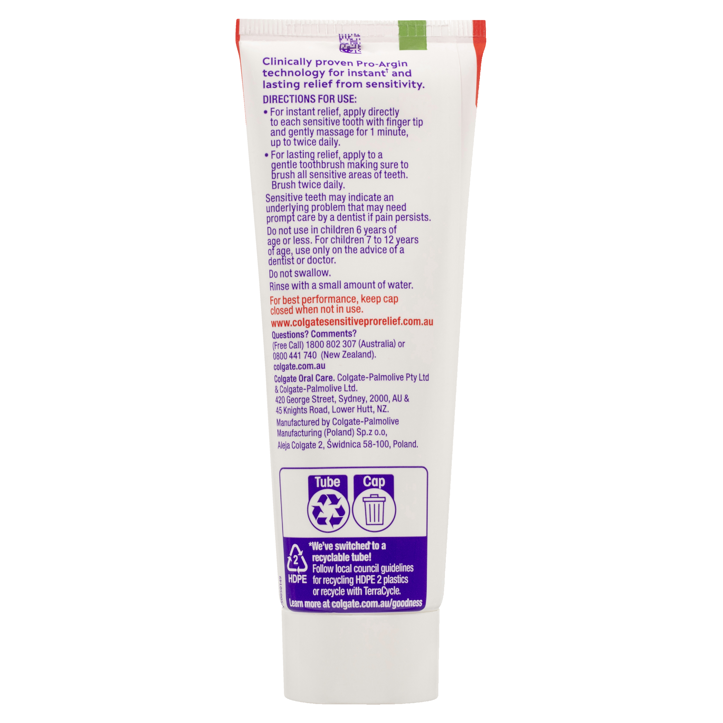 COLGATE TOOTHPASTE PRO RELIEF LASTING FRESH 110G - Image 11