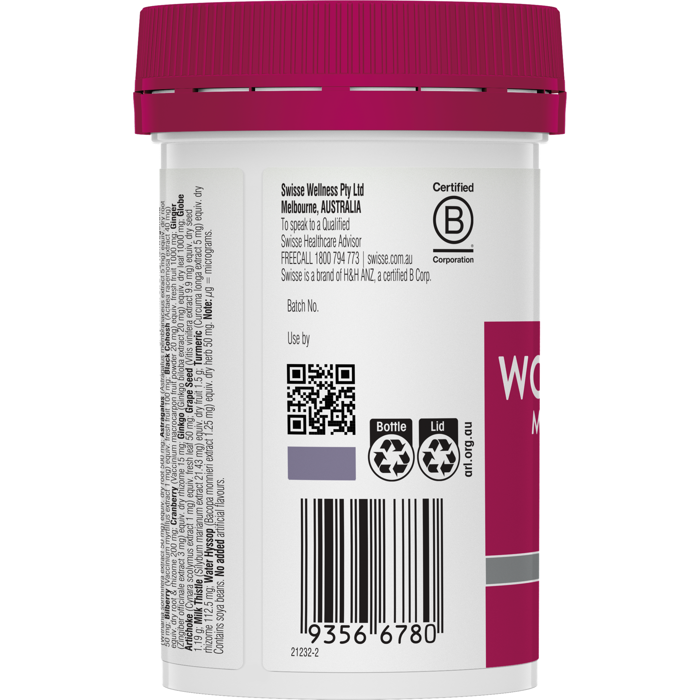 SWISSE ULTIVITE WOMENS 50+ MULTIVITAMIN TABLETS 60 - Image 4