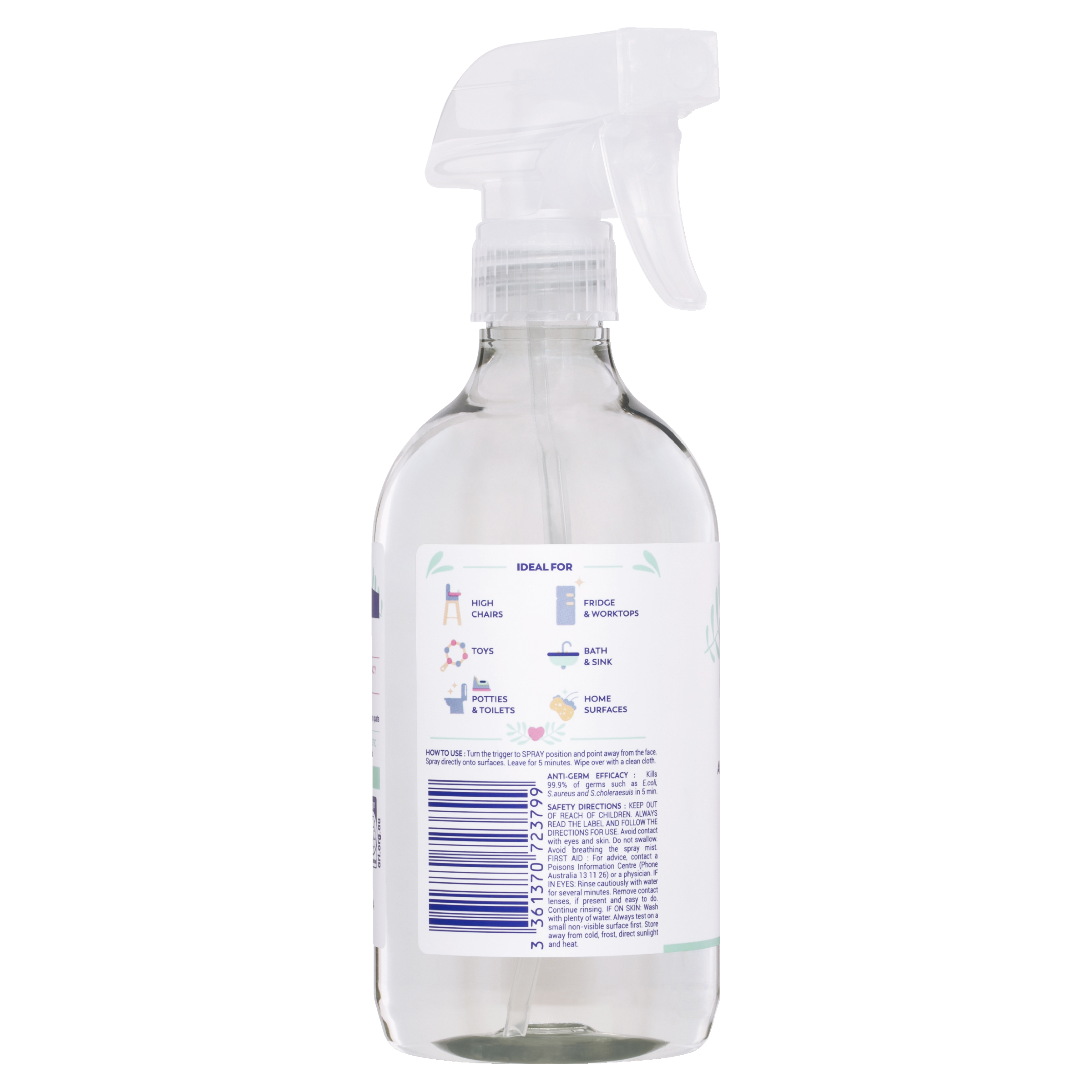 MILTON ANTIBACTERIAL SURFACE SPRAY 500ML - Image 2
