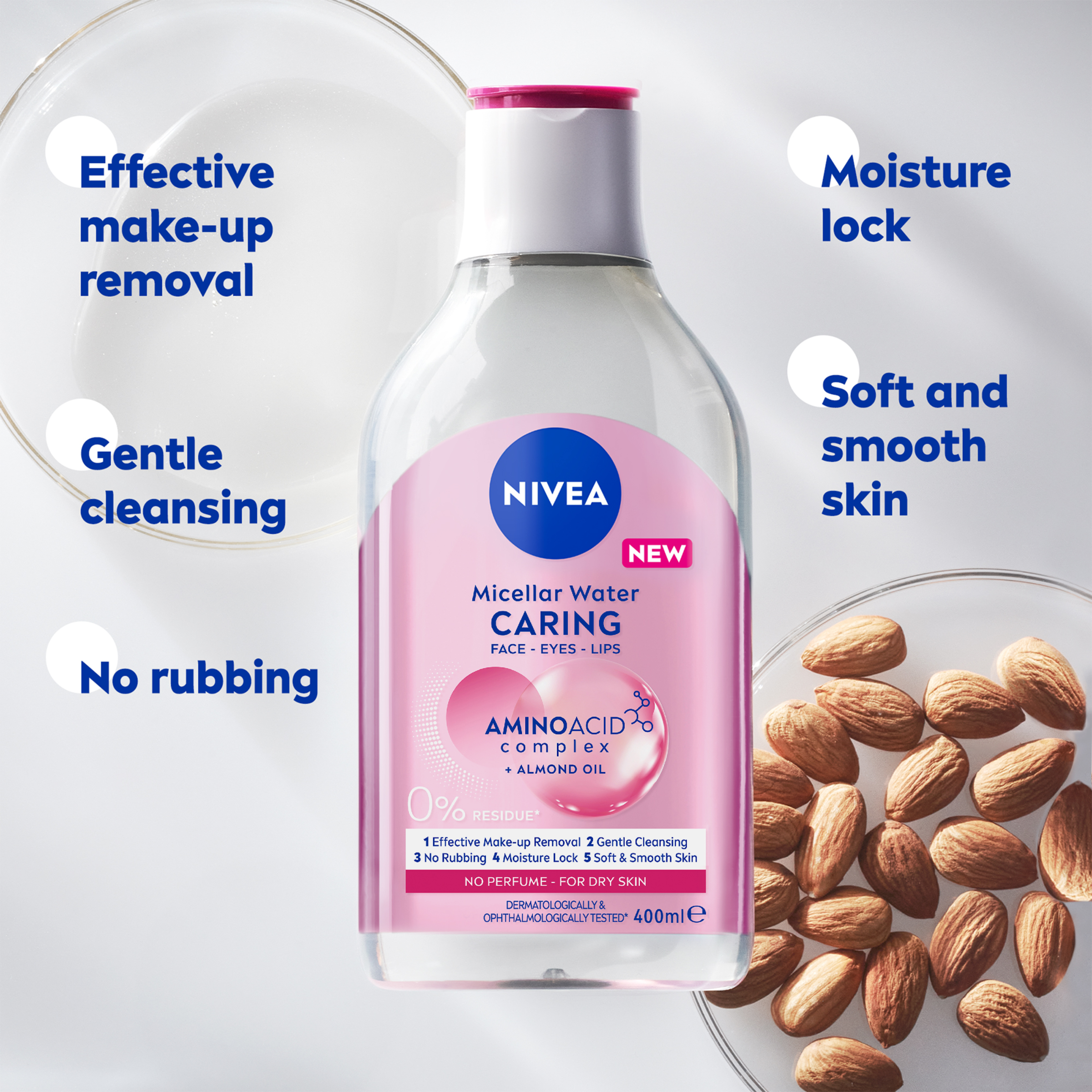 NIVEA MICELLAR WATER CARING 400ML - Image 7