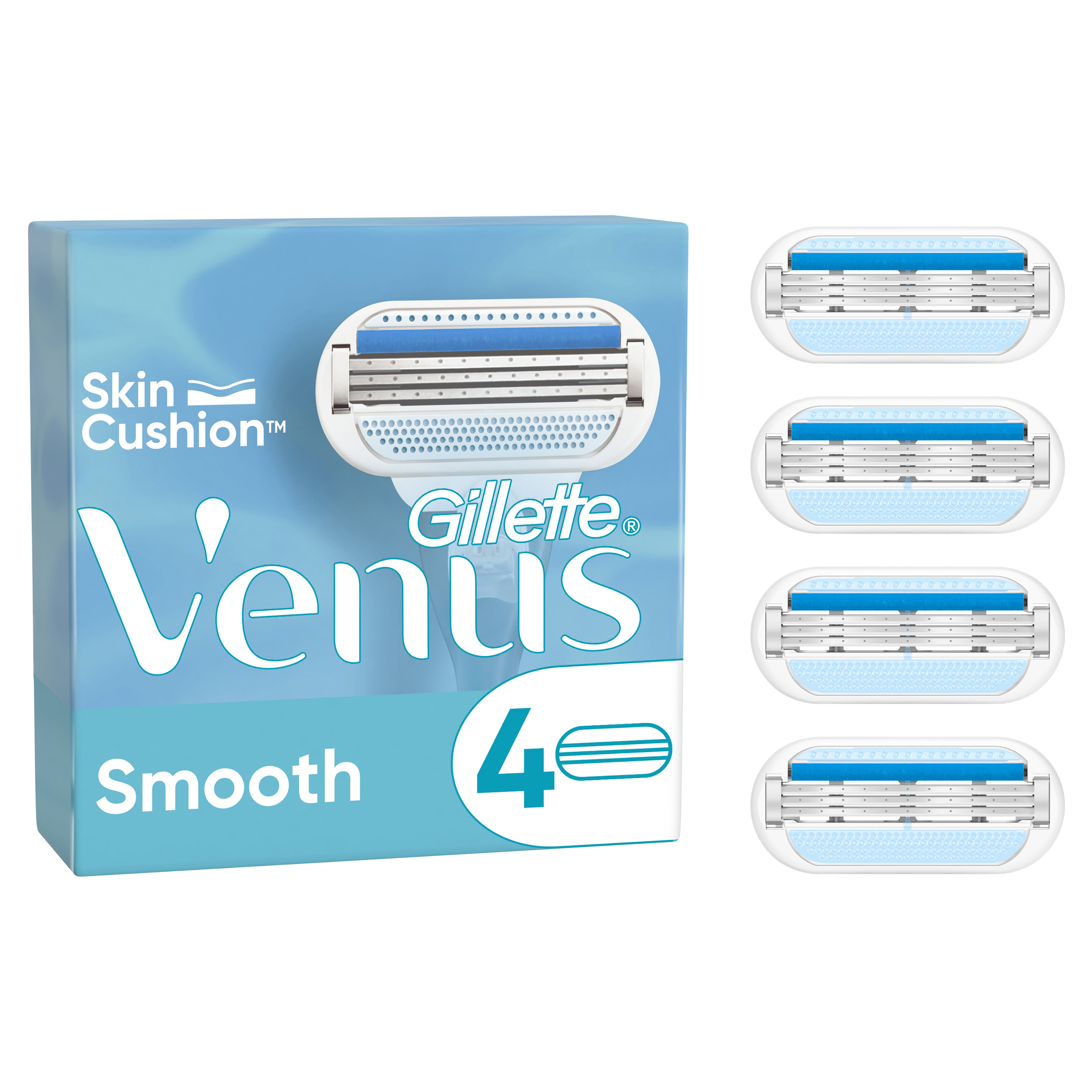 GILLETTE VENUS SMOOTH REFILL BLADES 4 PACK - Image 8