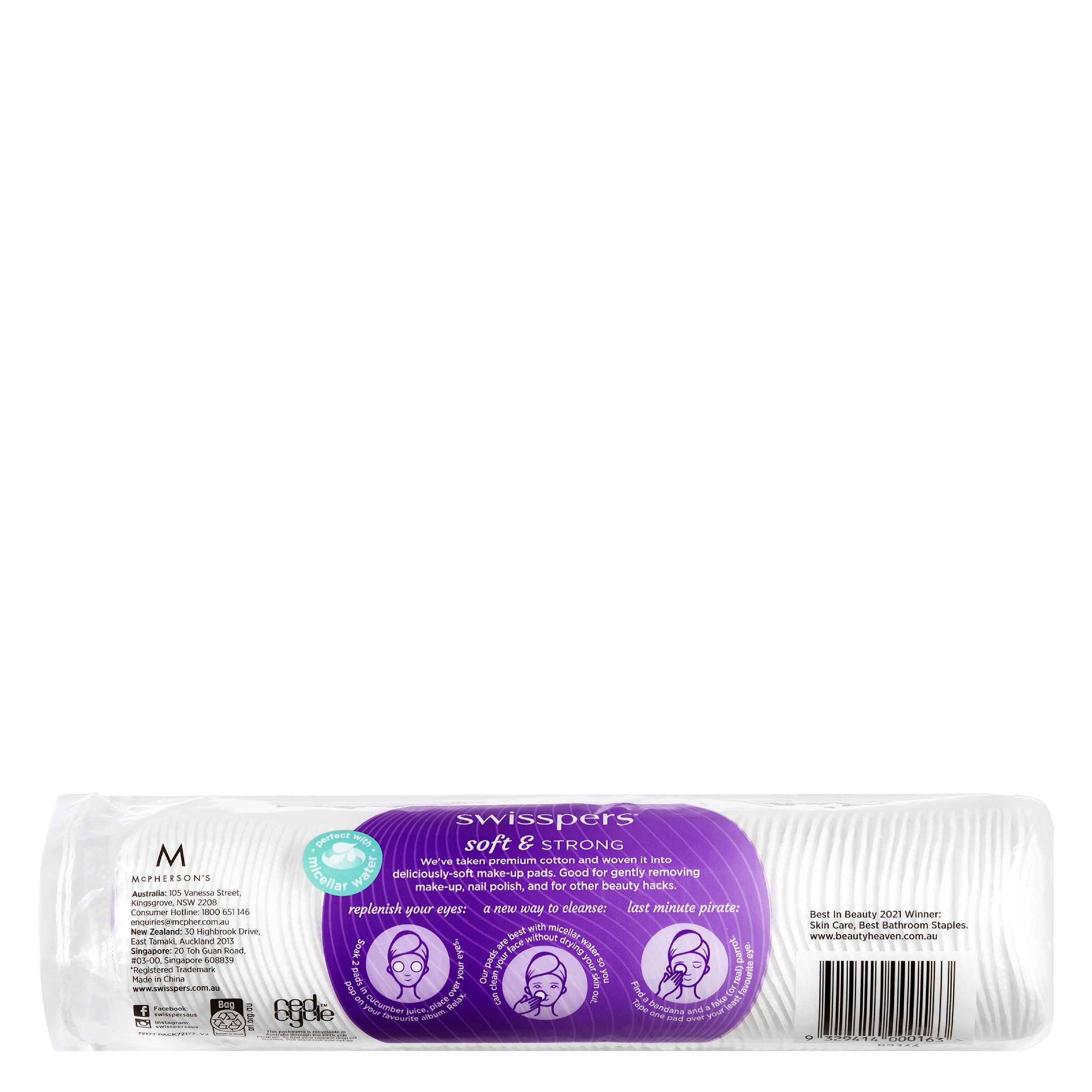 SWISSPERS COTTON PADS 80 PACK - Image 2