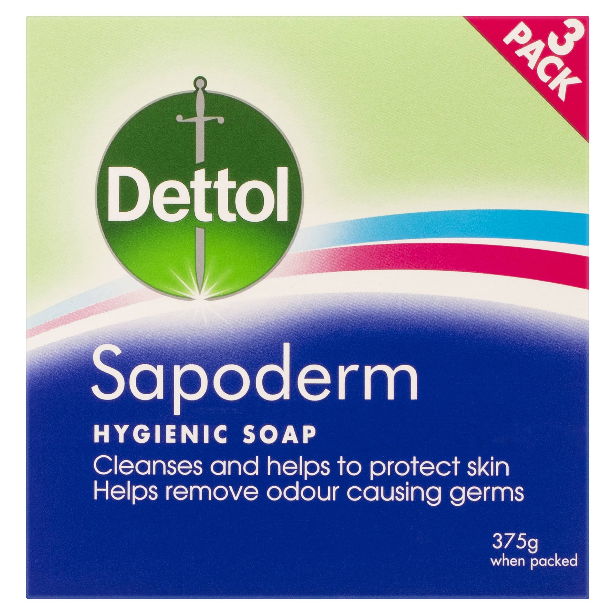 DETTOL SAPODERM HYGIENIC BODY SOAP FOR ACNE OILY SKIN 3 PACK - Image 2