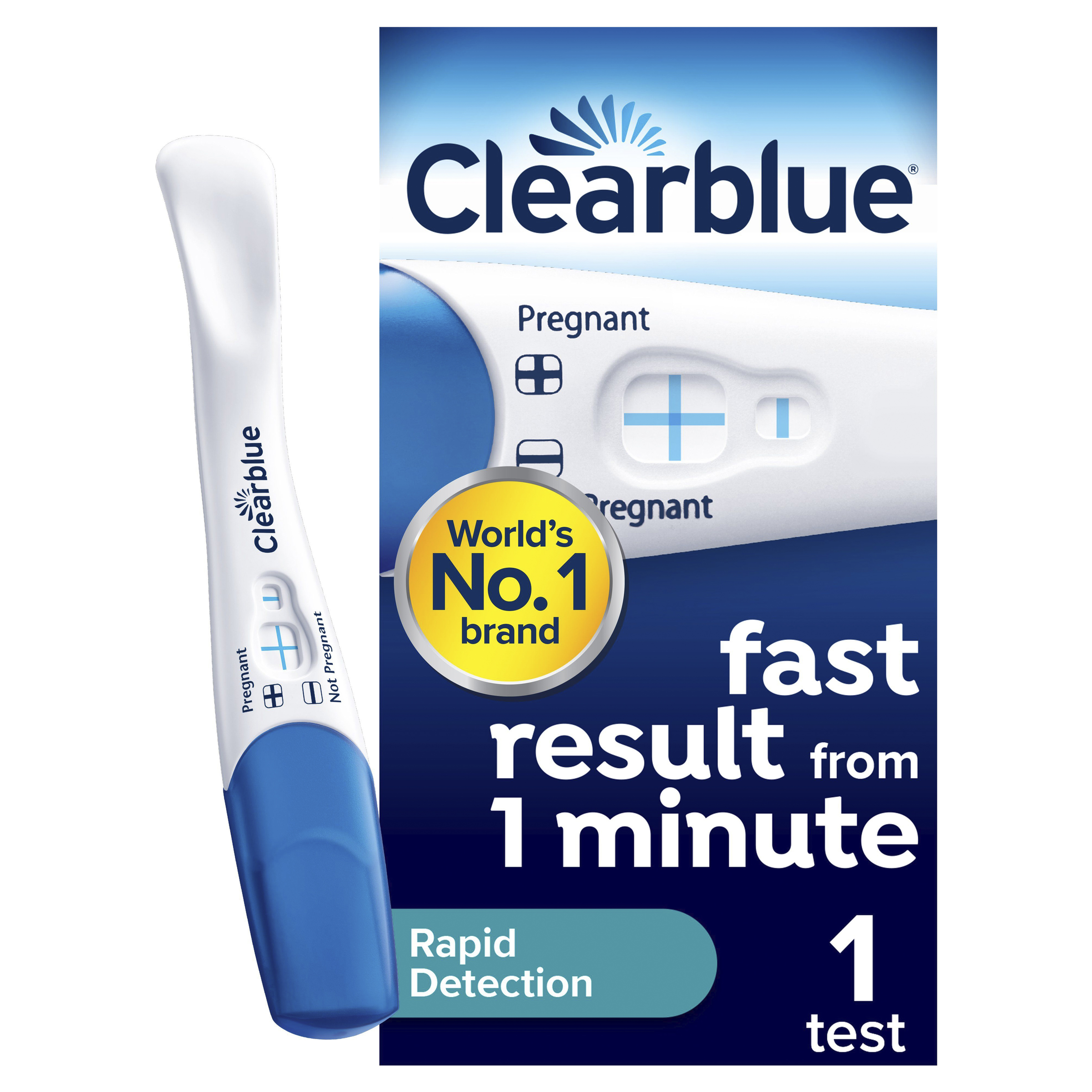 CLEARBLUE VISUAL RAPID PREGNACY TEST 1 PACK - Image 11