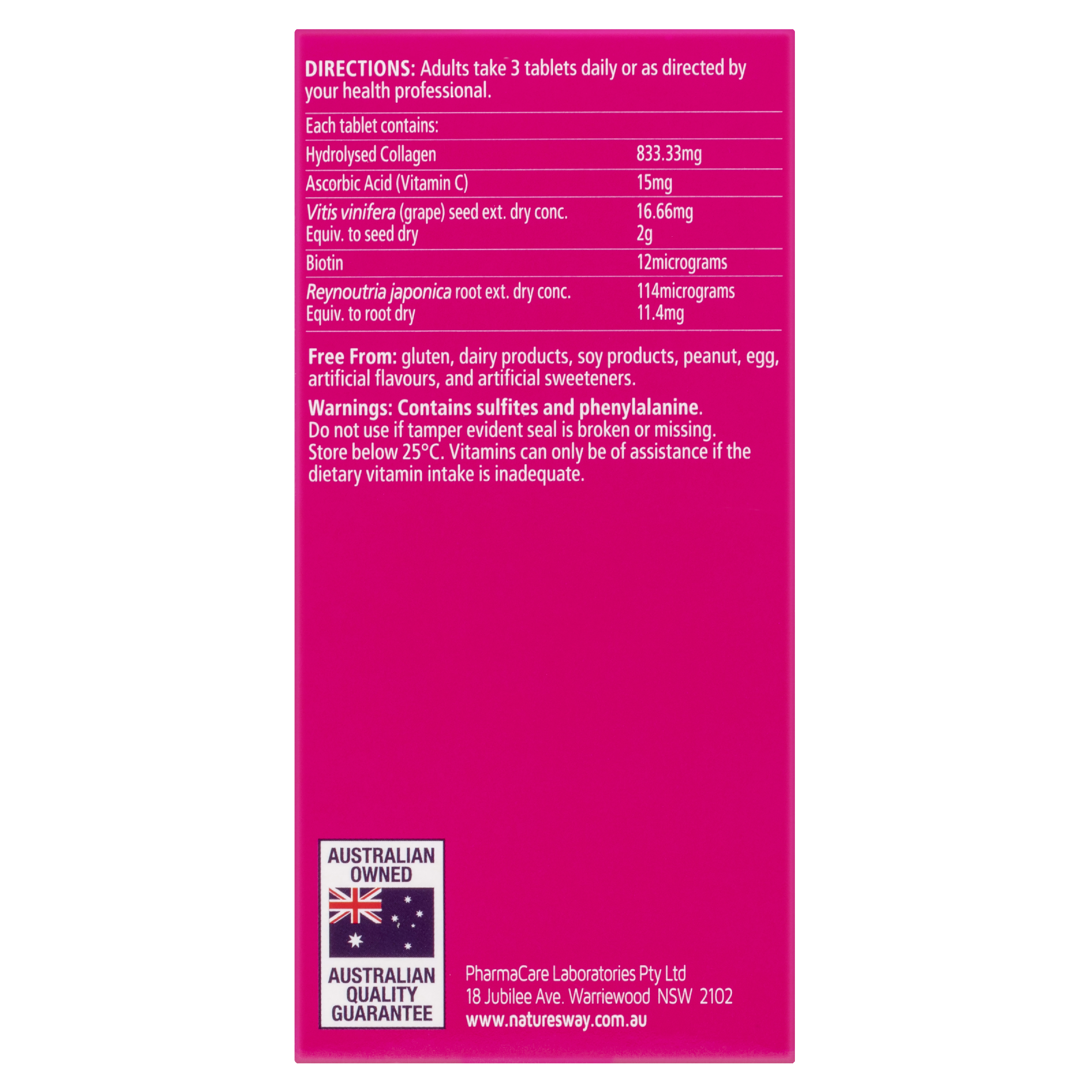 NATURES WAY BEAUTY COLLAGEN 60 TABLETS - Image 3