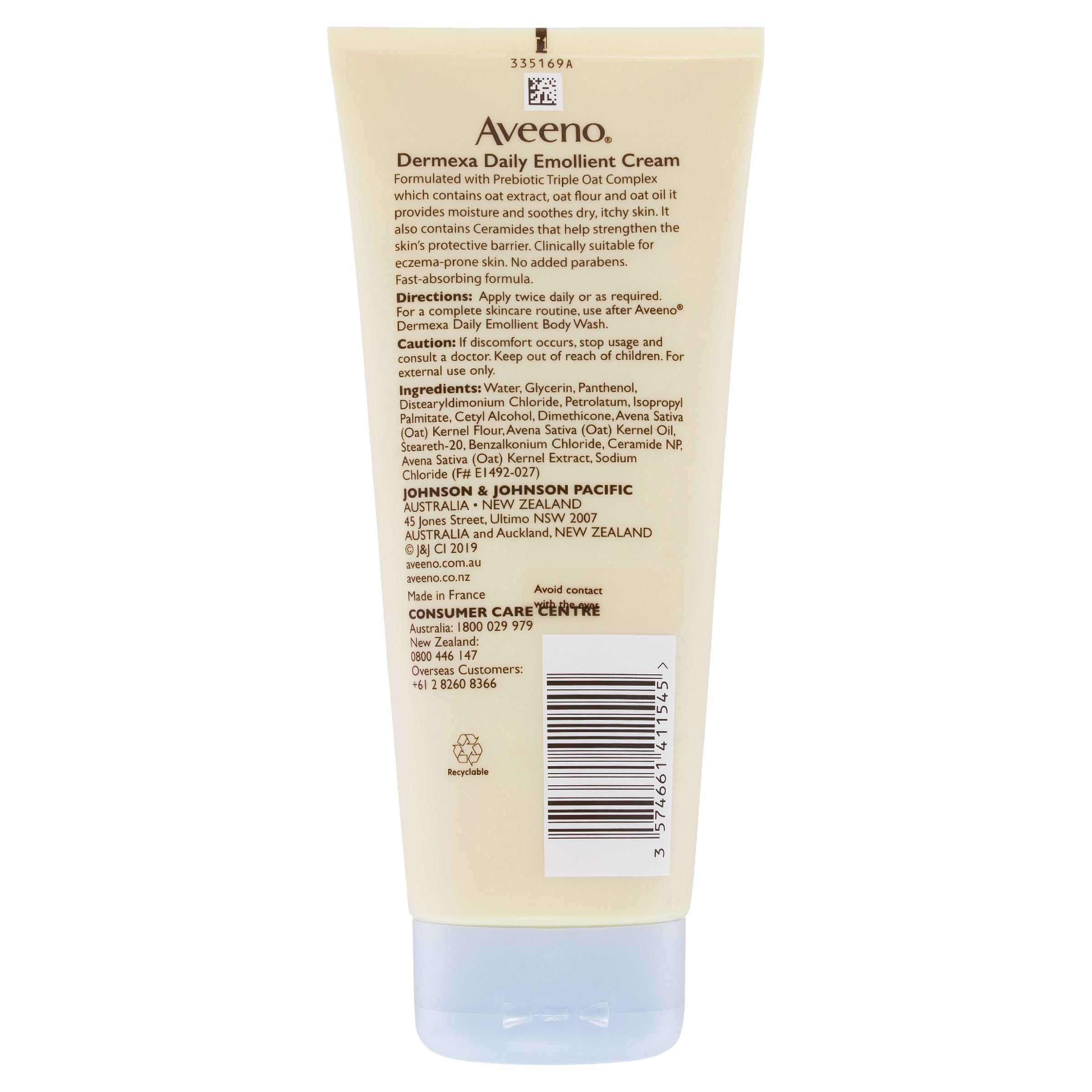 AVEENO DERMEXA EMOLLIENT CREAM 500ML - Image 2