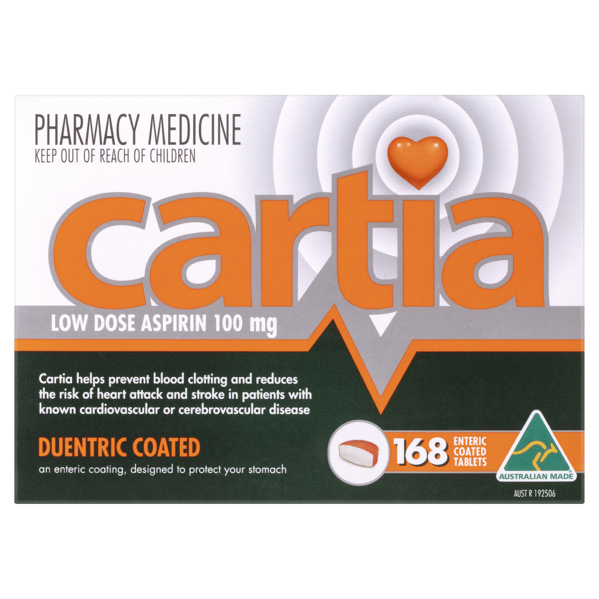 CARTIA ASPIRIN 100MG 168 TABLET - Image 2