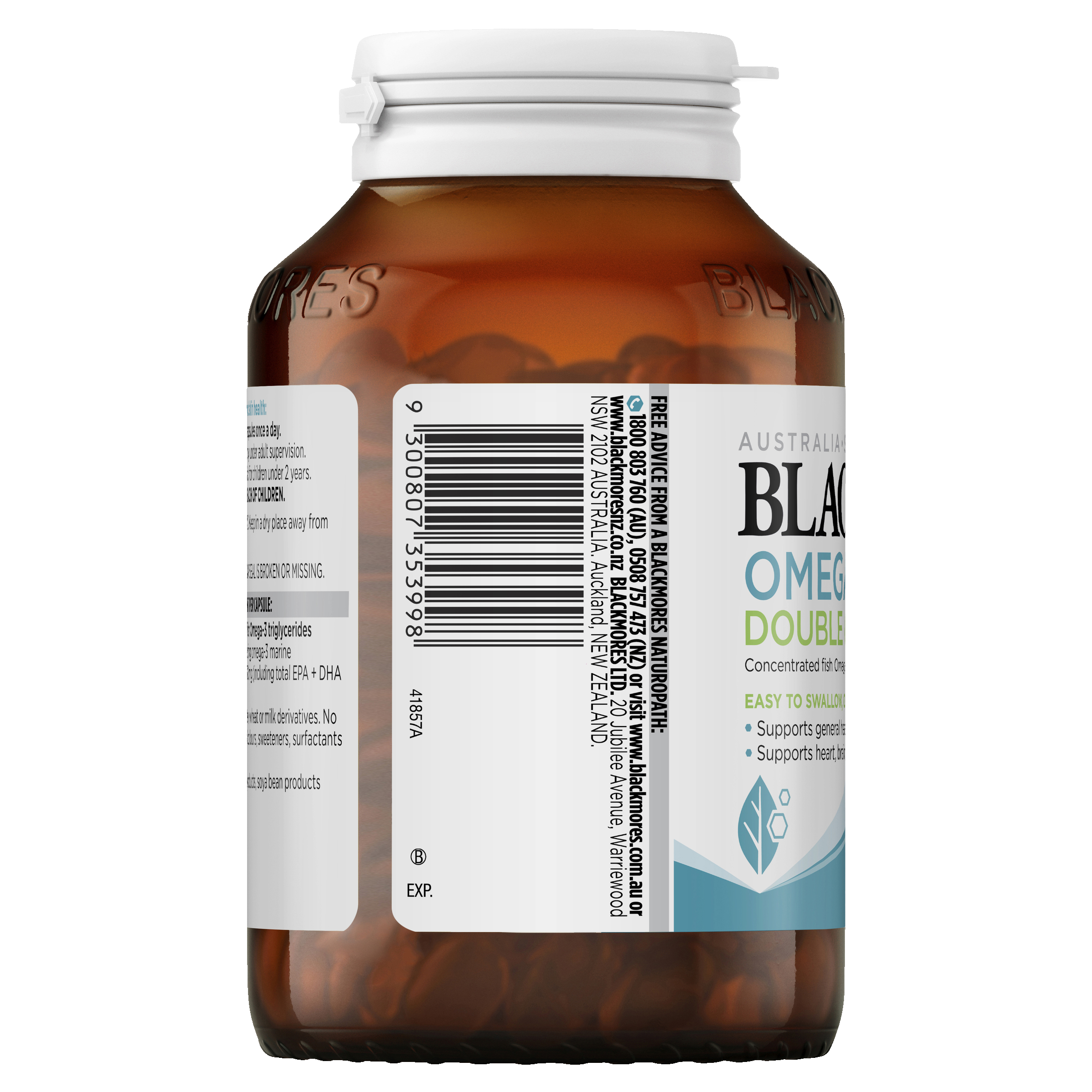 BLACKMORES OMEGA MINI DOUBLE CONCENTRATE 200 CAPSULES - Image 3