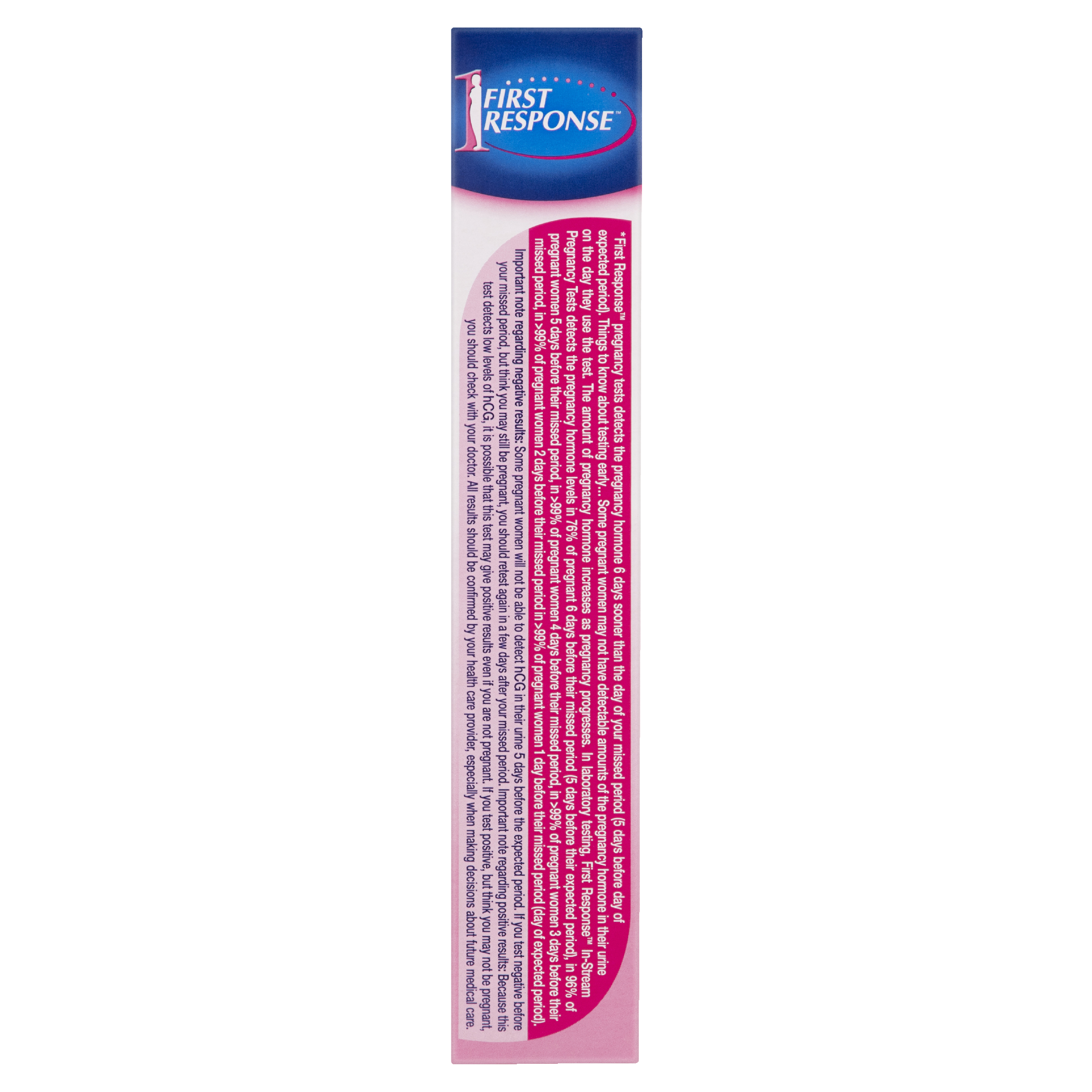 FIRST RESPONSE EARLY RESULT IN-STREAM PREGNANCY TEST 3 PACK - Image 3