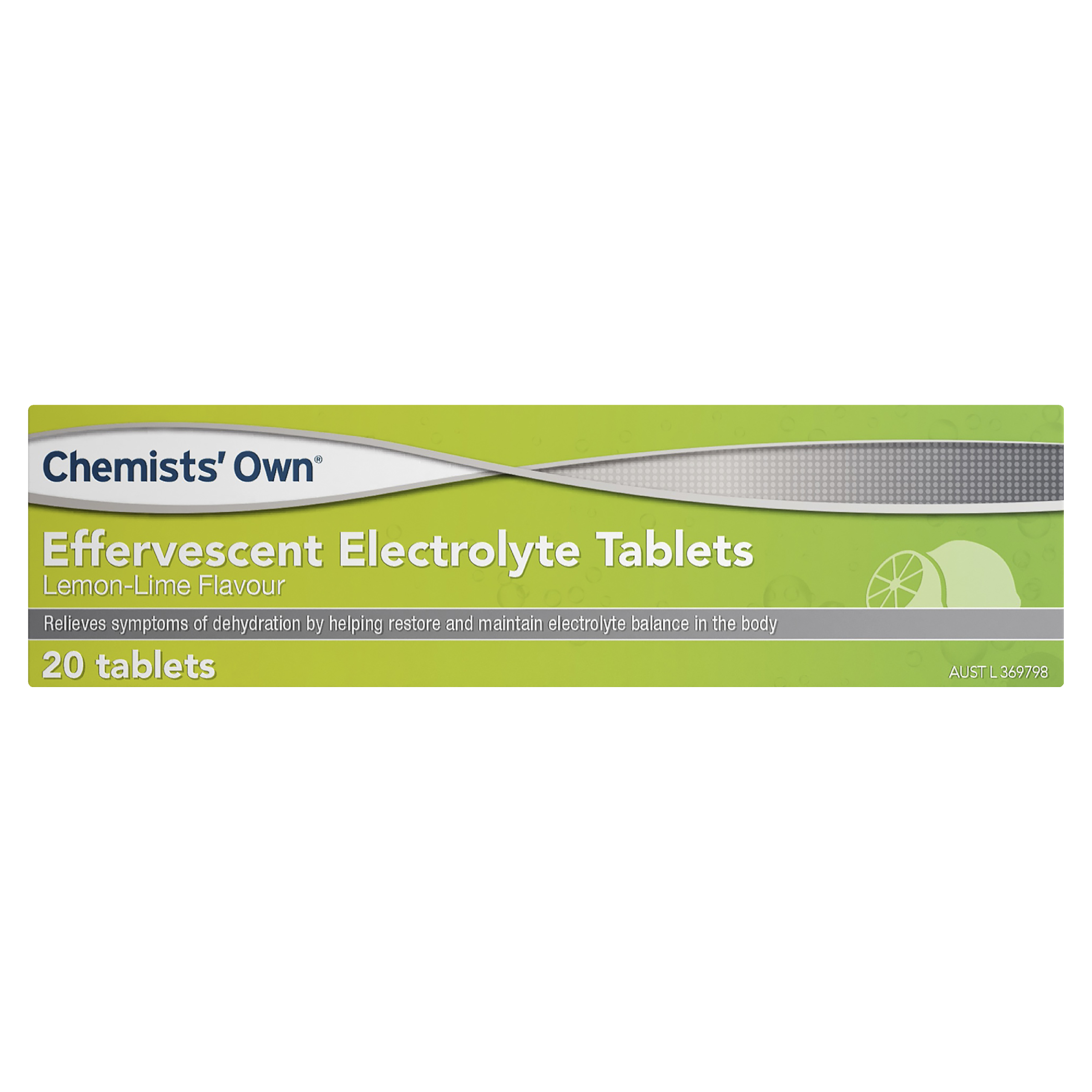 CHEMISTS OWN EFFERVESCENT ELECTROLYTE LEMON LIME 20 TABLETS - Image 2