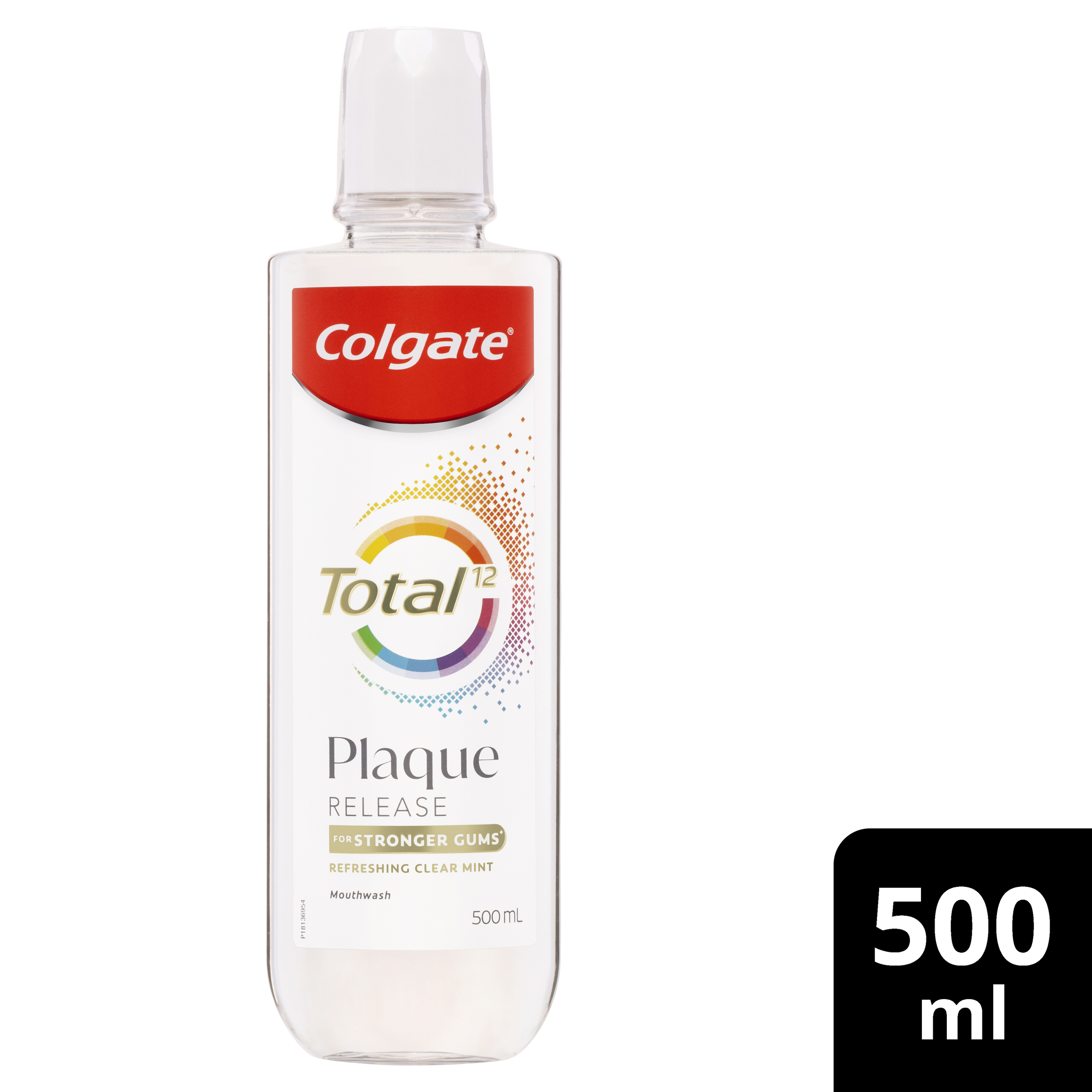 COLGATE MOUTHWASH TOTAL PLAQUE CLEAR MINT 500ML - Image 9