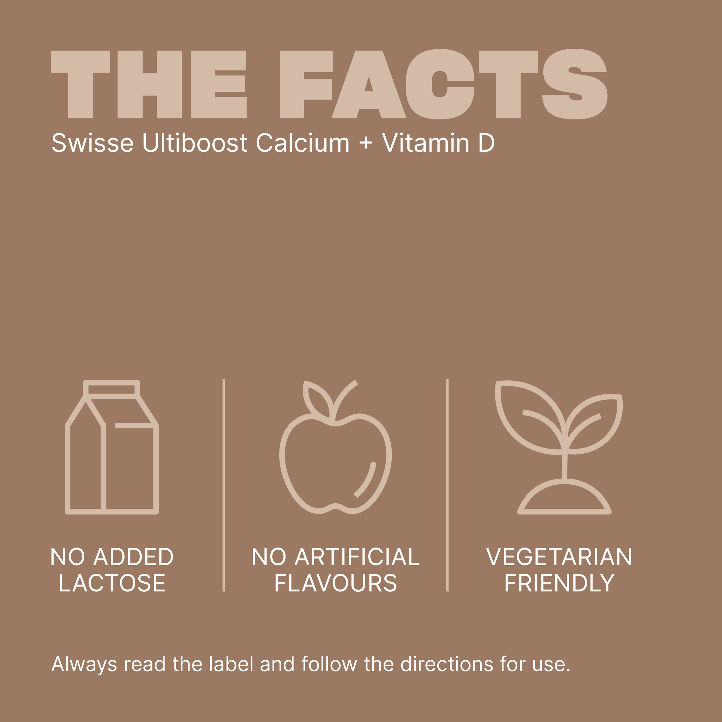 SWISSE ULTIBOOST CALCIUM + VITAMIN D 150 TABLETS - Image 6