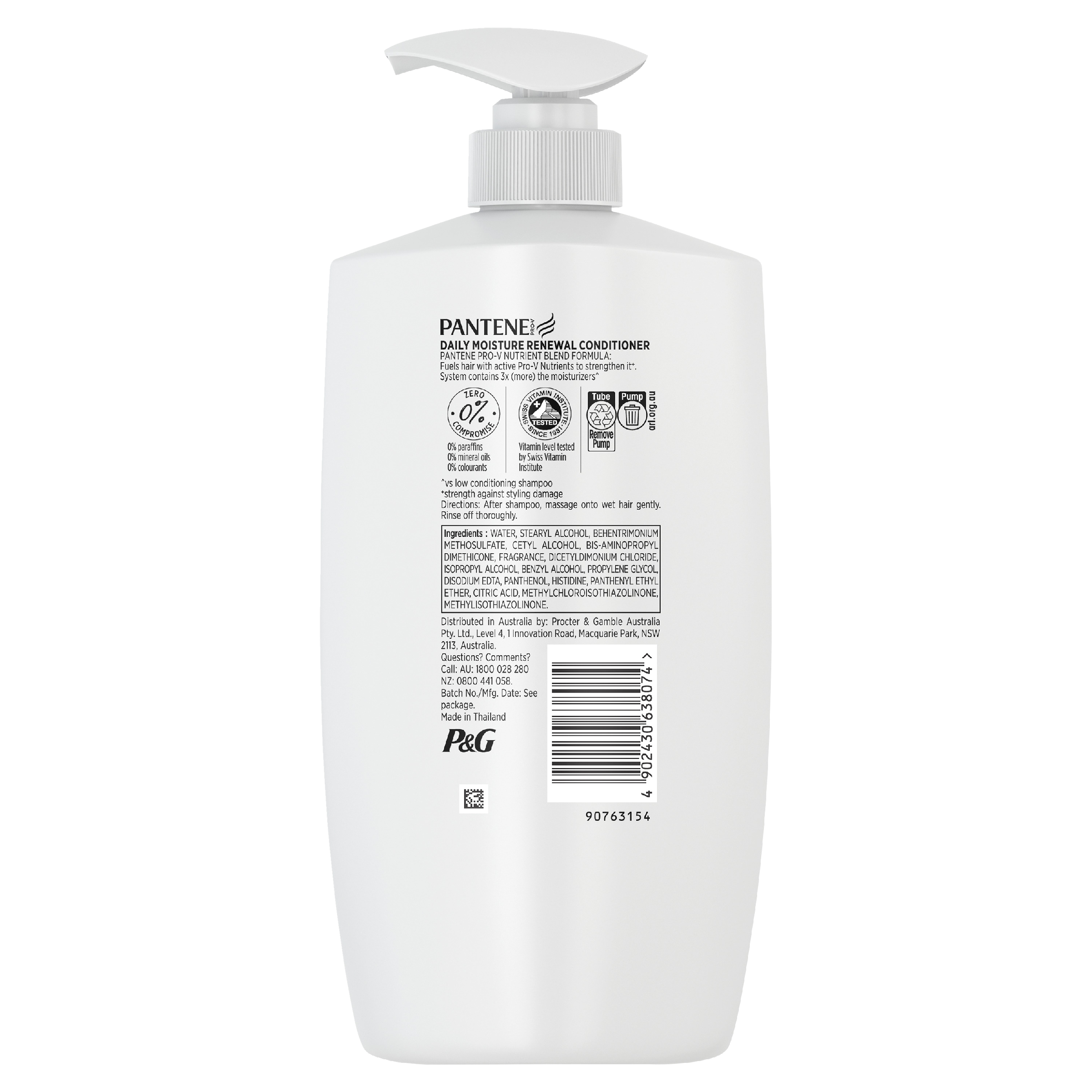 PANTENE PRO V DAILY MOISTURE RENEWAL CONDITIONER 900ML - Image 2