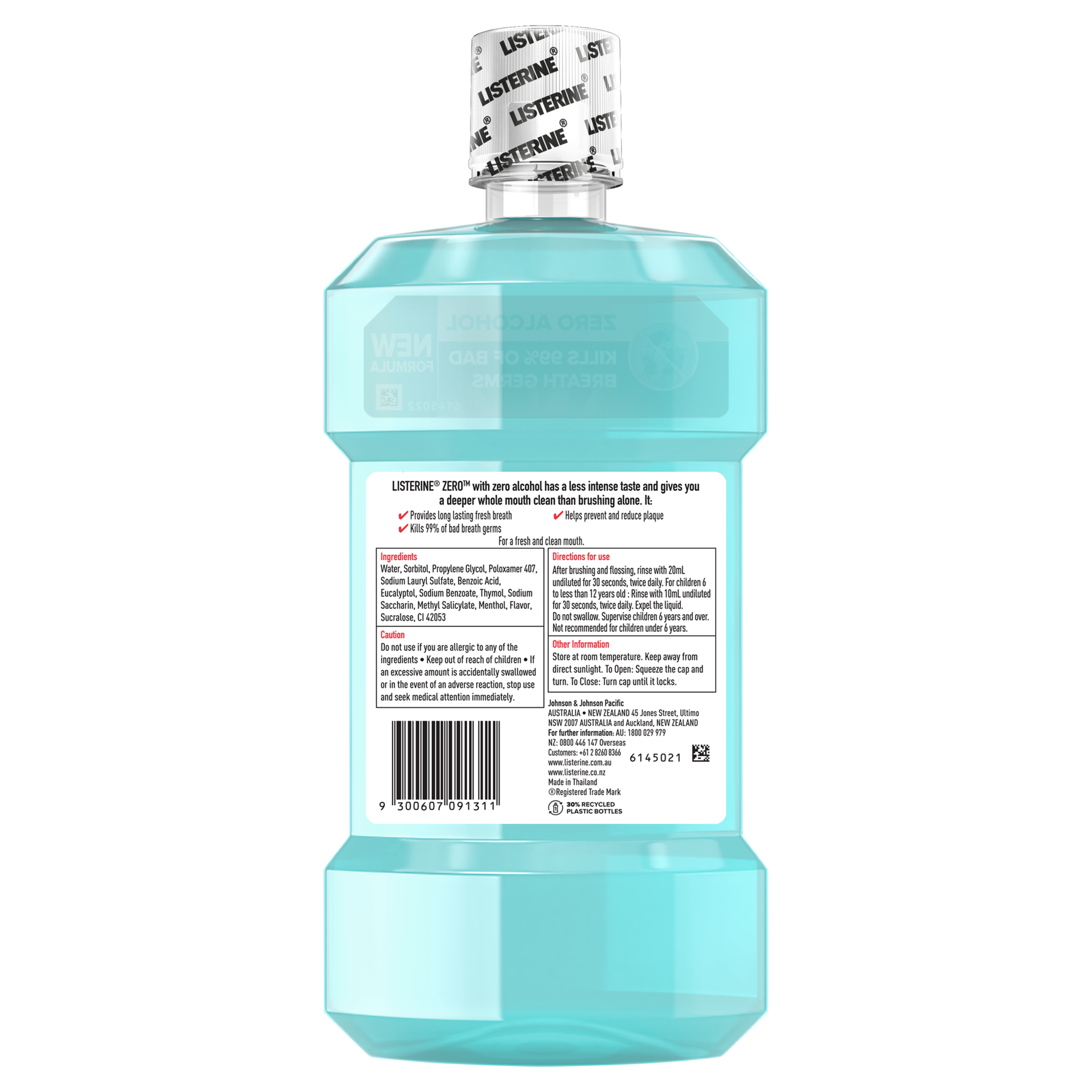 LISTERINE MOUTHWASH ZERO 750ML - Image 2