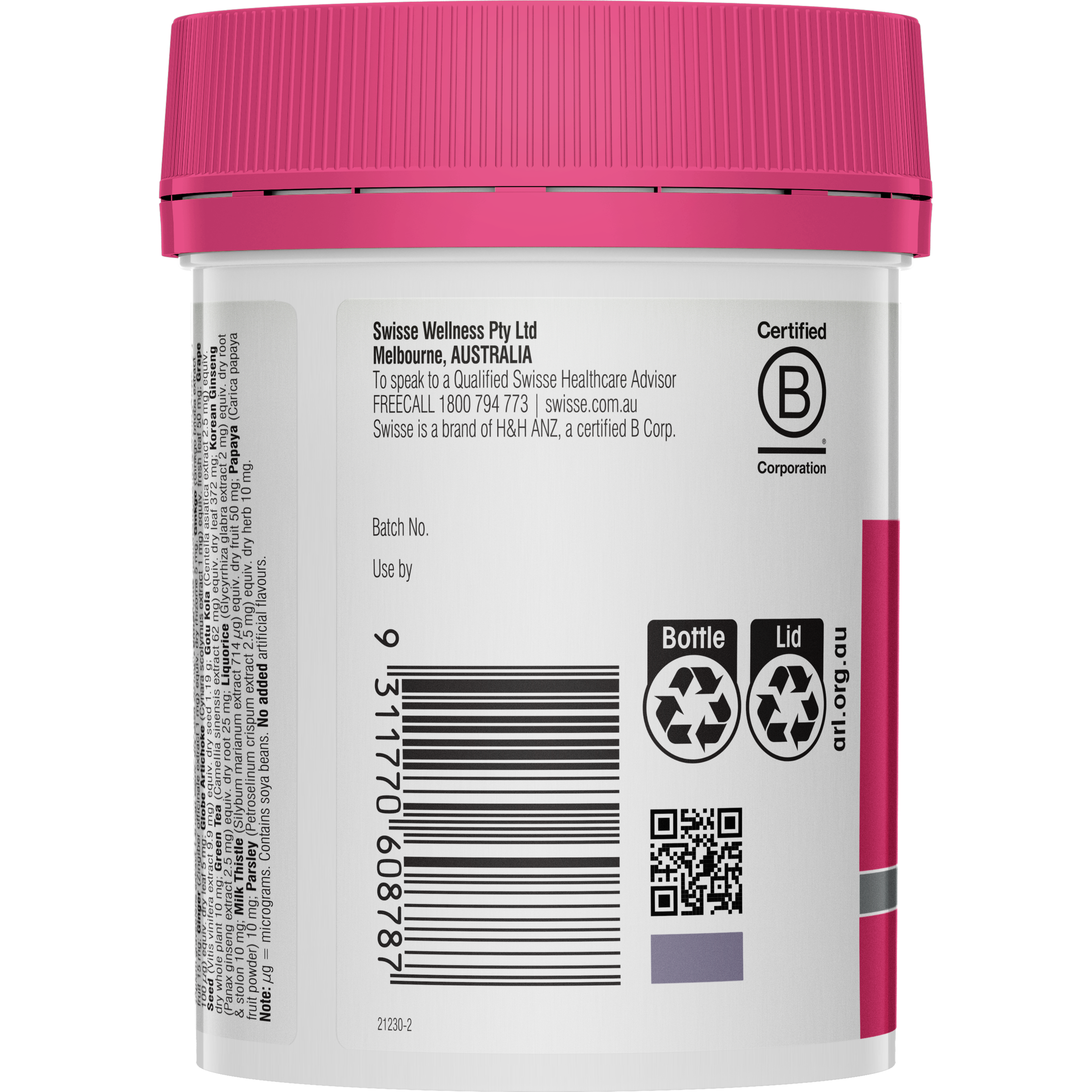 SWISSE ULTIVITE WOMENS MULTIVITAMIN TABLETS 120 - Image 4
