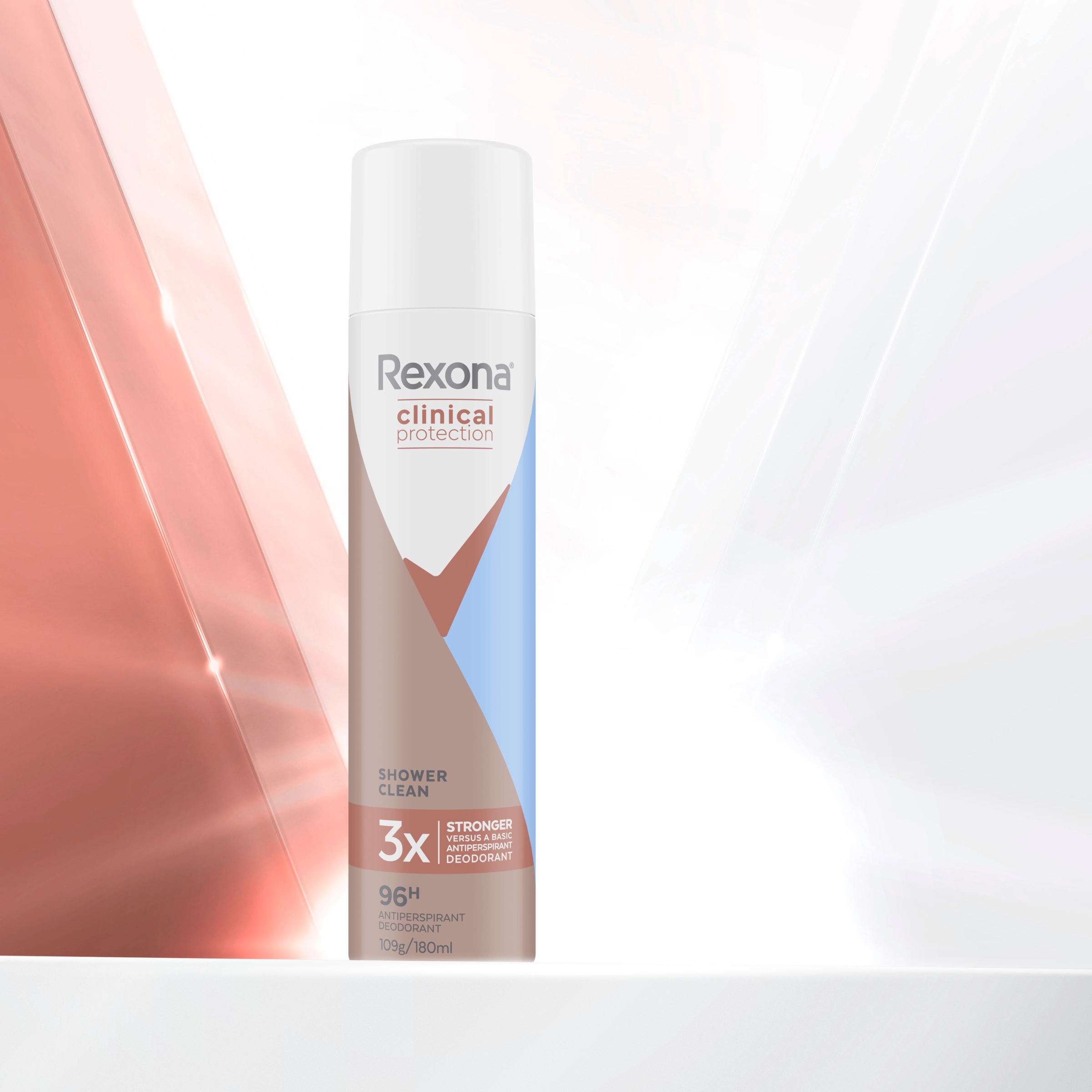 REXONA WOMEN CLINICAL ANTIPERSPIRANT SHOWER CLEAN 96HR 180ML - Image 5