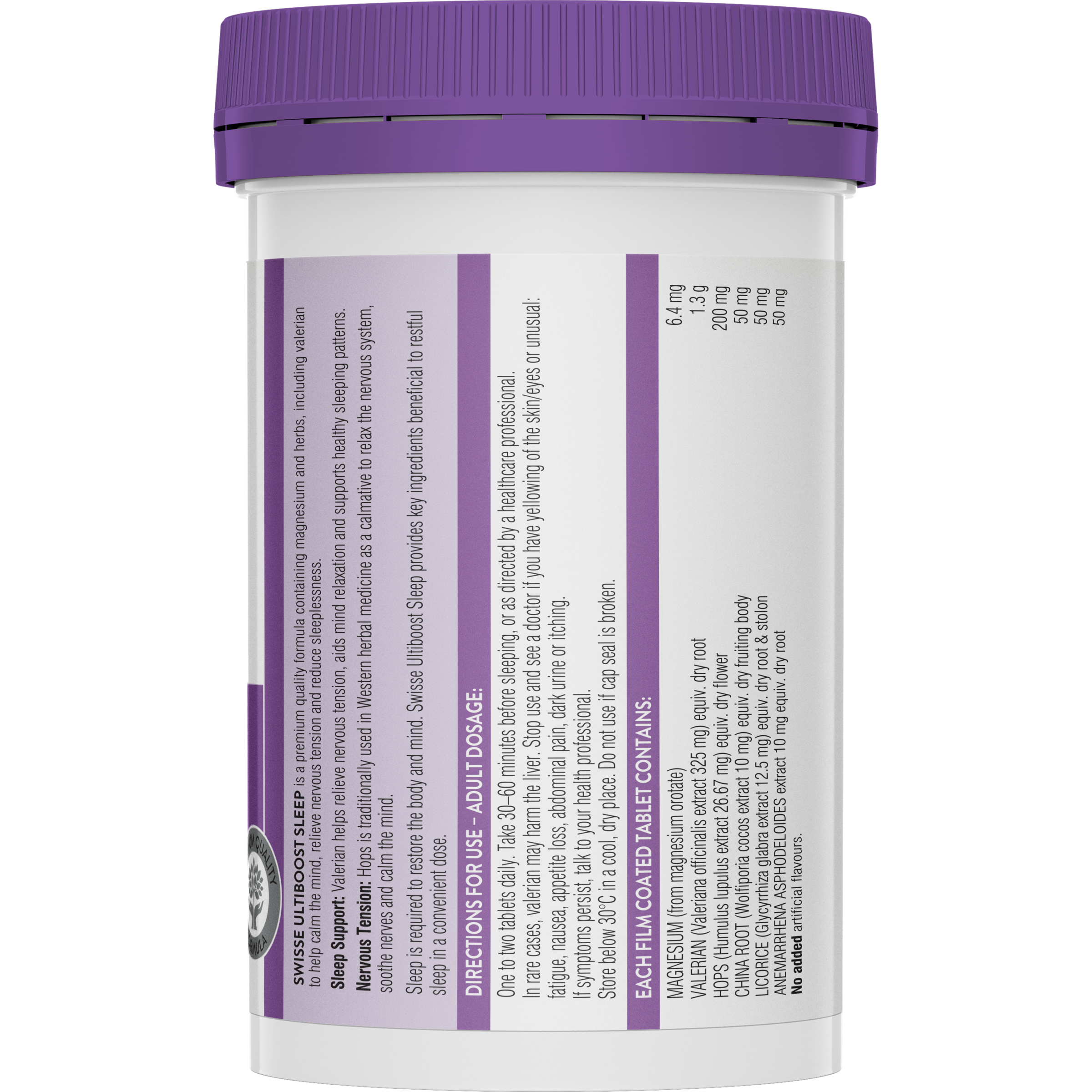 SWISSE ULTIBOOST SLEEP 100 TABLETS - Image 2