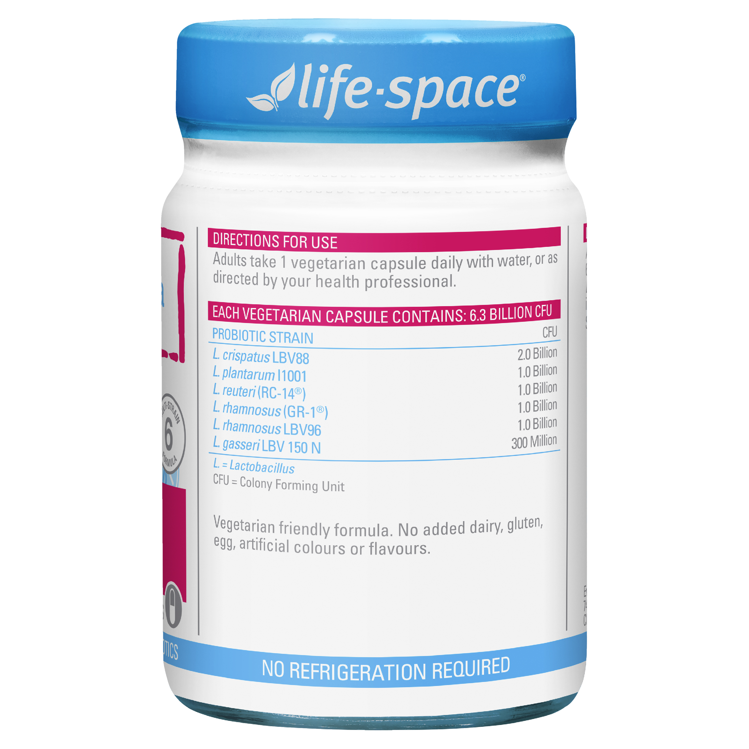 LIFE SPACE WOMENS MICROFLORA PROBIOTIC 60 CAPSULES - Image 3