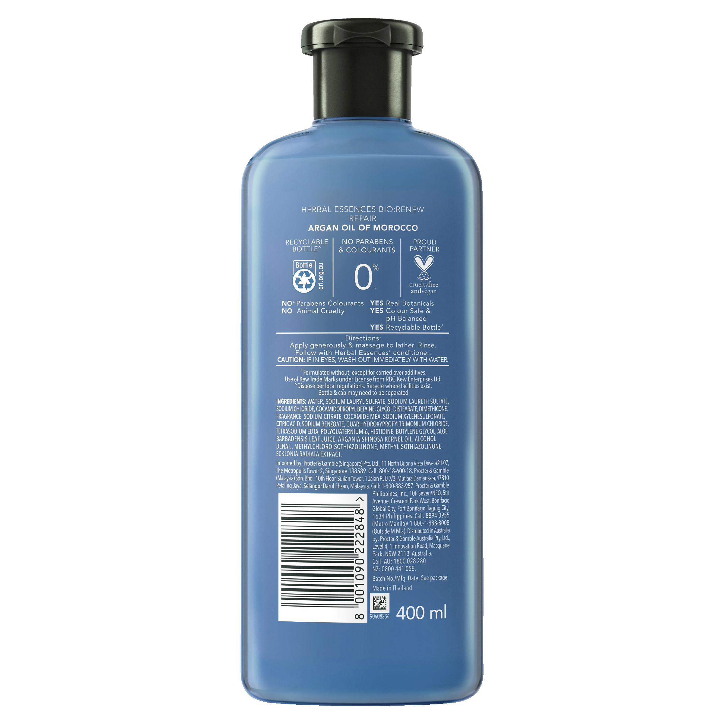 HERBAL ESSENCES BIO RENEW ARGAN OIL SHAMPOO 400ML - Image 2