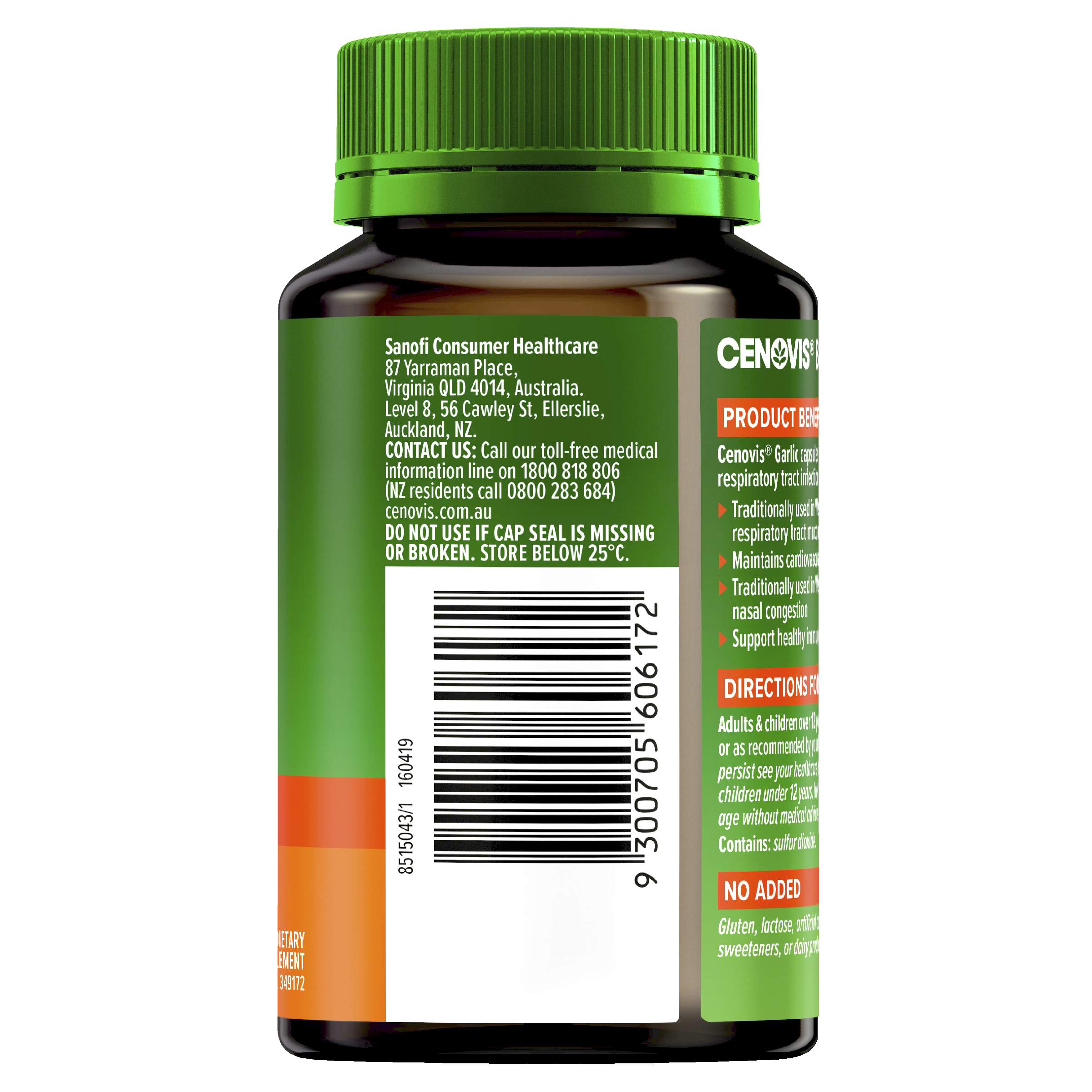 CENOVIS GARLIC 100 TABLETS - Image 2