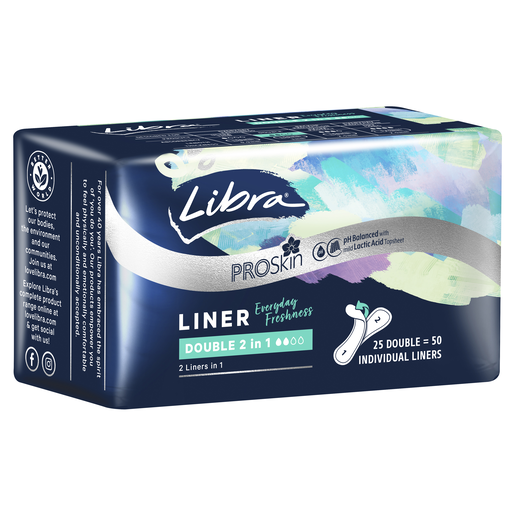 Libra Pro Skin Liner 2 In 1 25 Pack