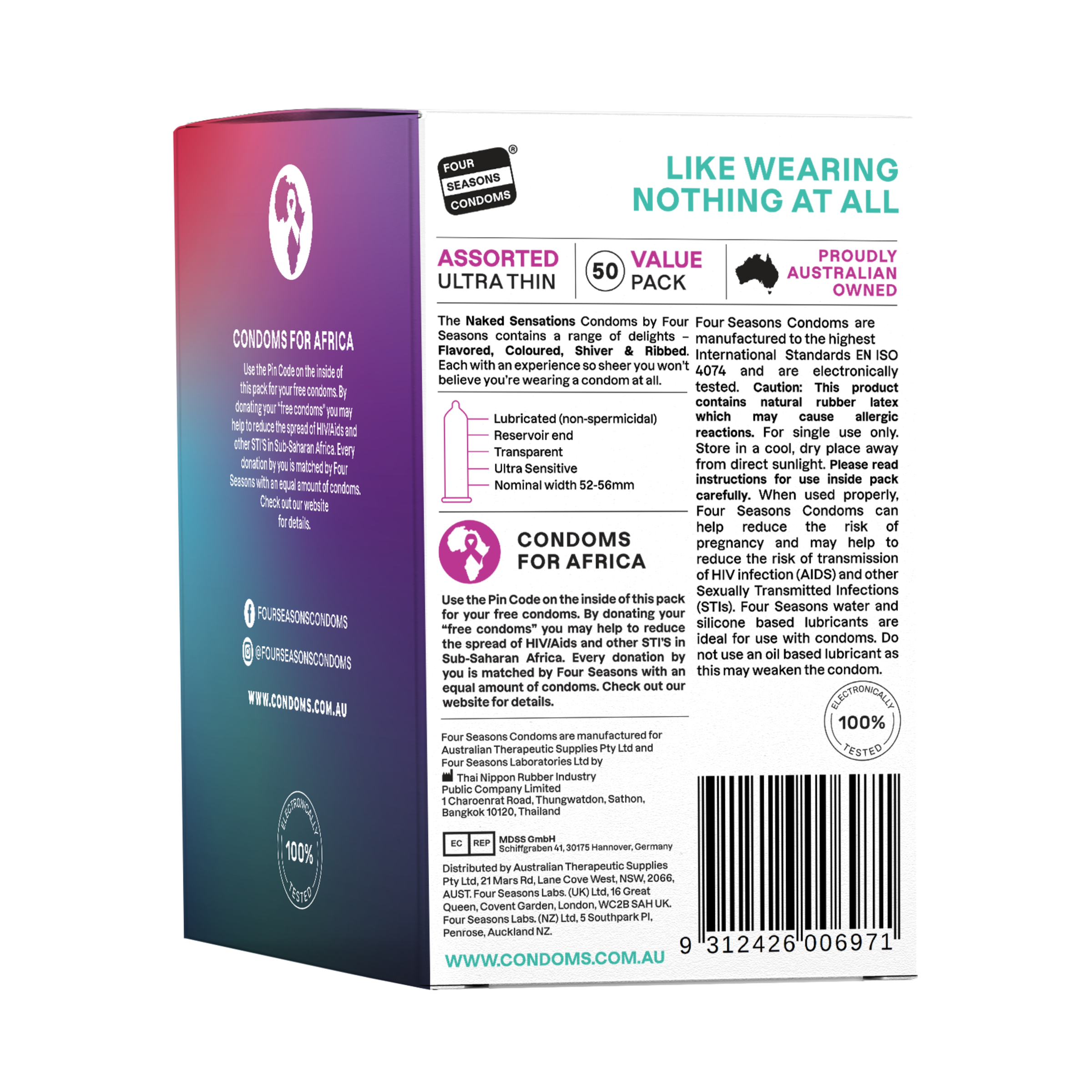FOUR SEASONS CONDOMS SENSATIONS 50 PACK - Image 2