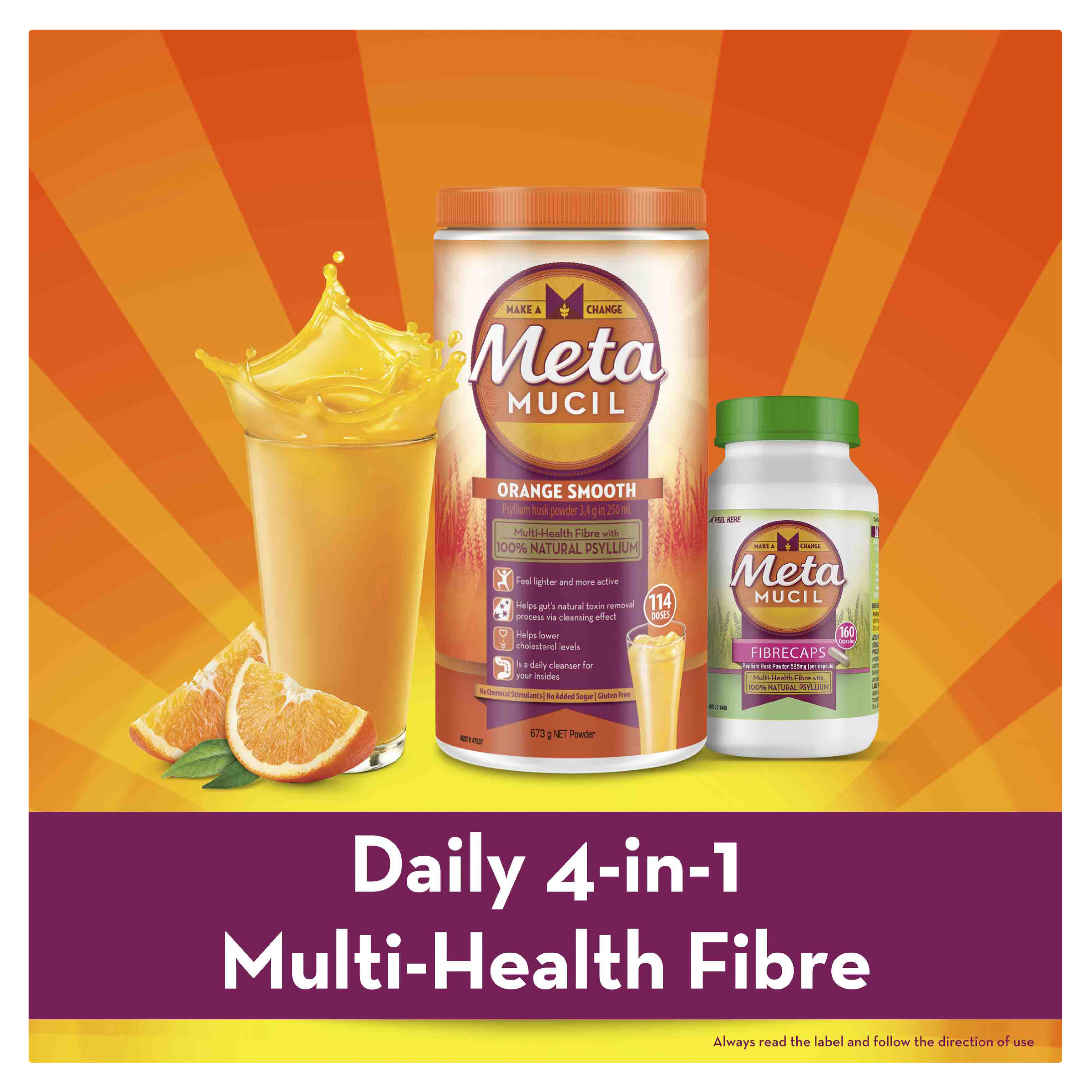 METAMUCIL NATURAL GRANULAR 504G 72 DOSES - Image 5
