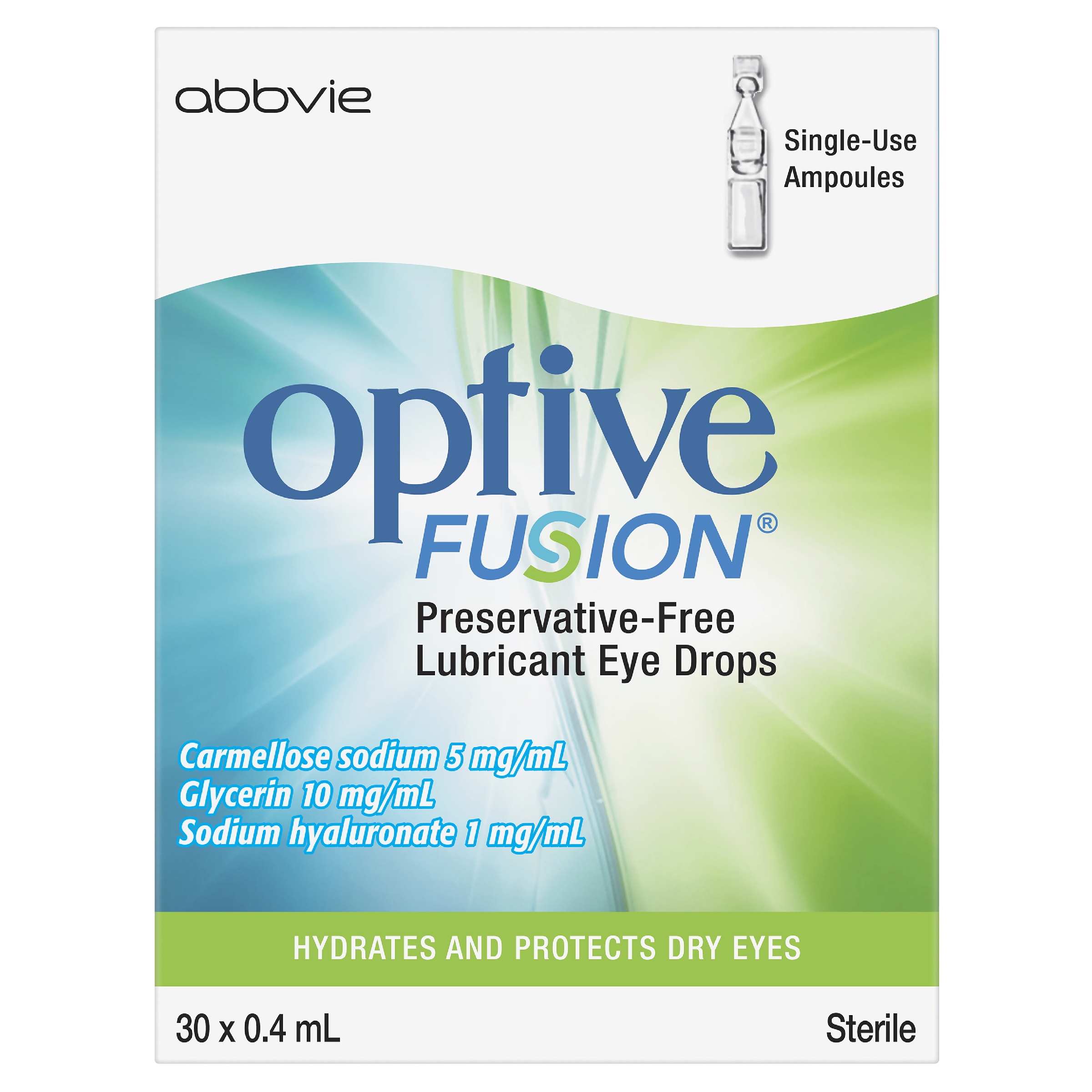 OPTIVE FUSION LUBRICANT EYE DROPS  0.4ML 30 PACK - Image 2