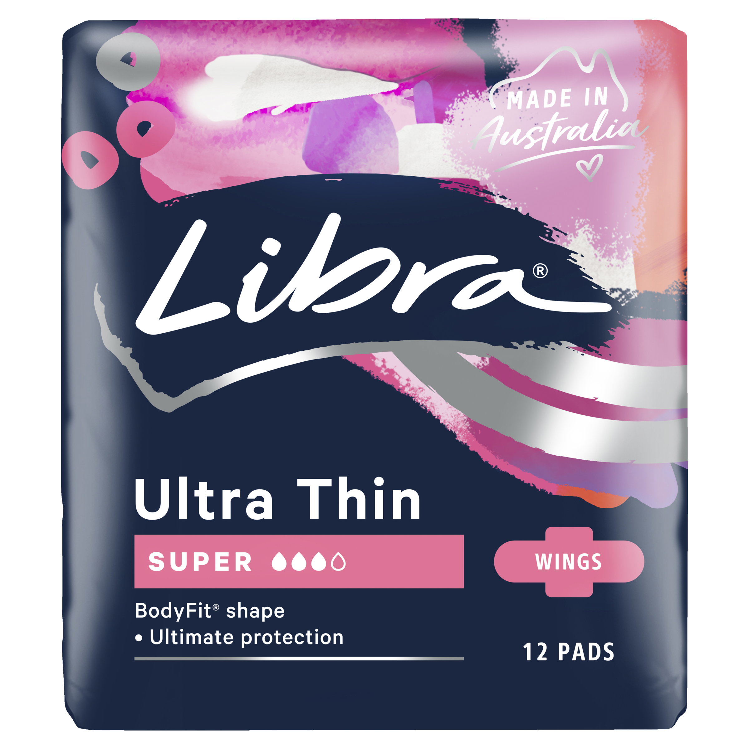 LIBRA PADS ULTRA THIN SUPER WINGS 12 PACK - Image 2