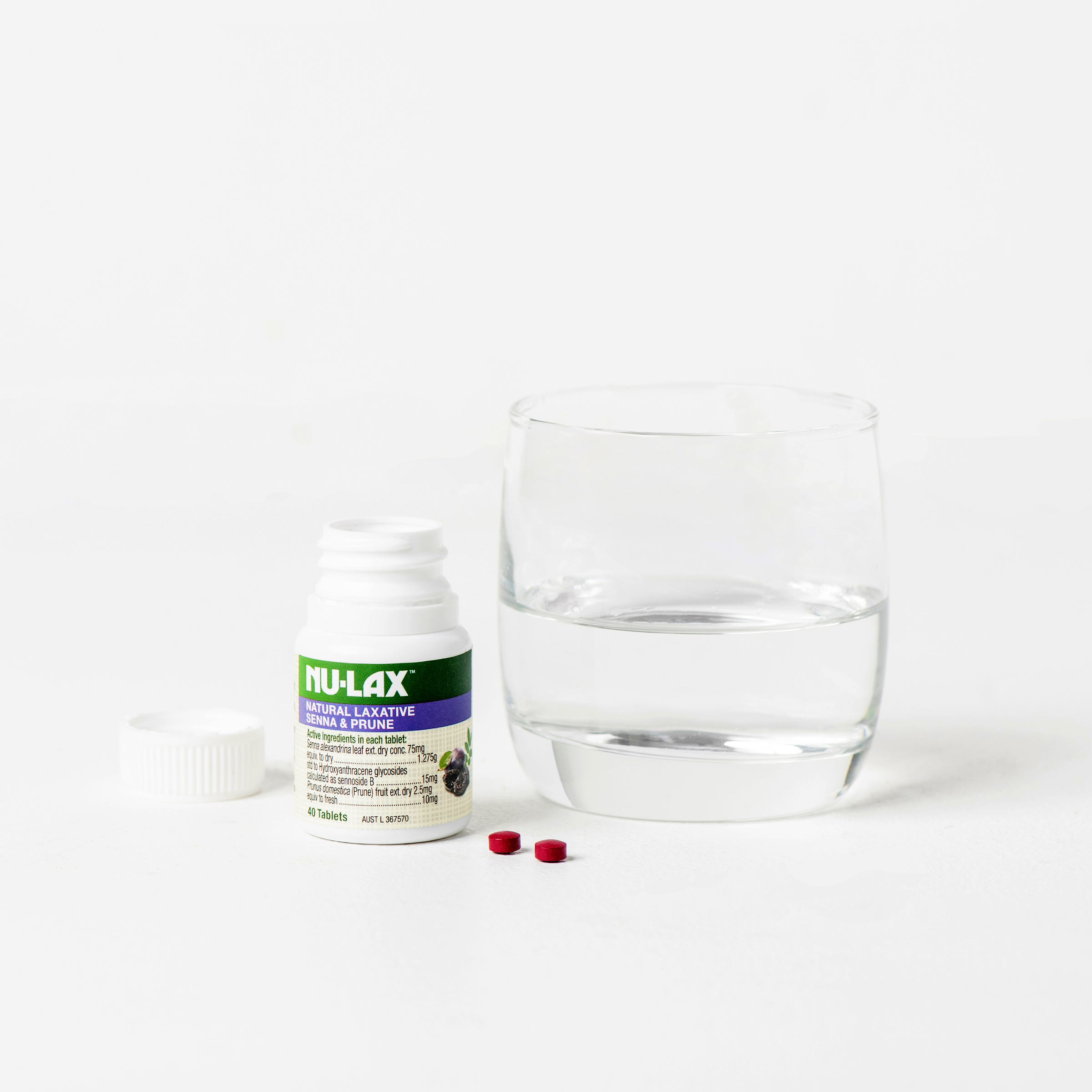 NU-LAX NATURAL FRUIT LAXATIVE SENNA & PRUNE 40 TABLETS - Image 8