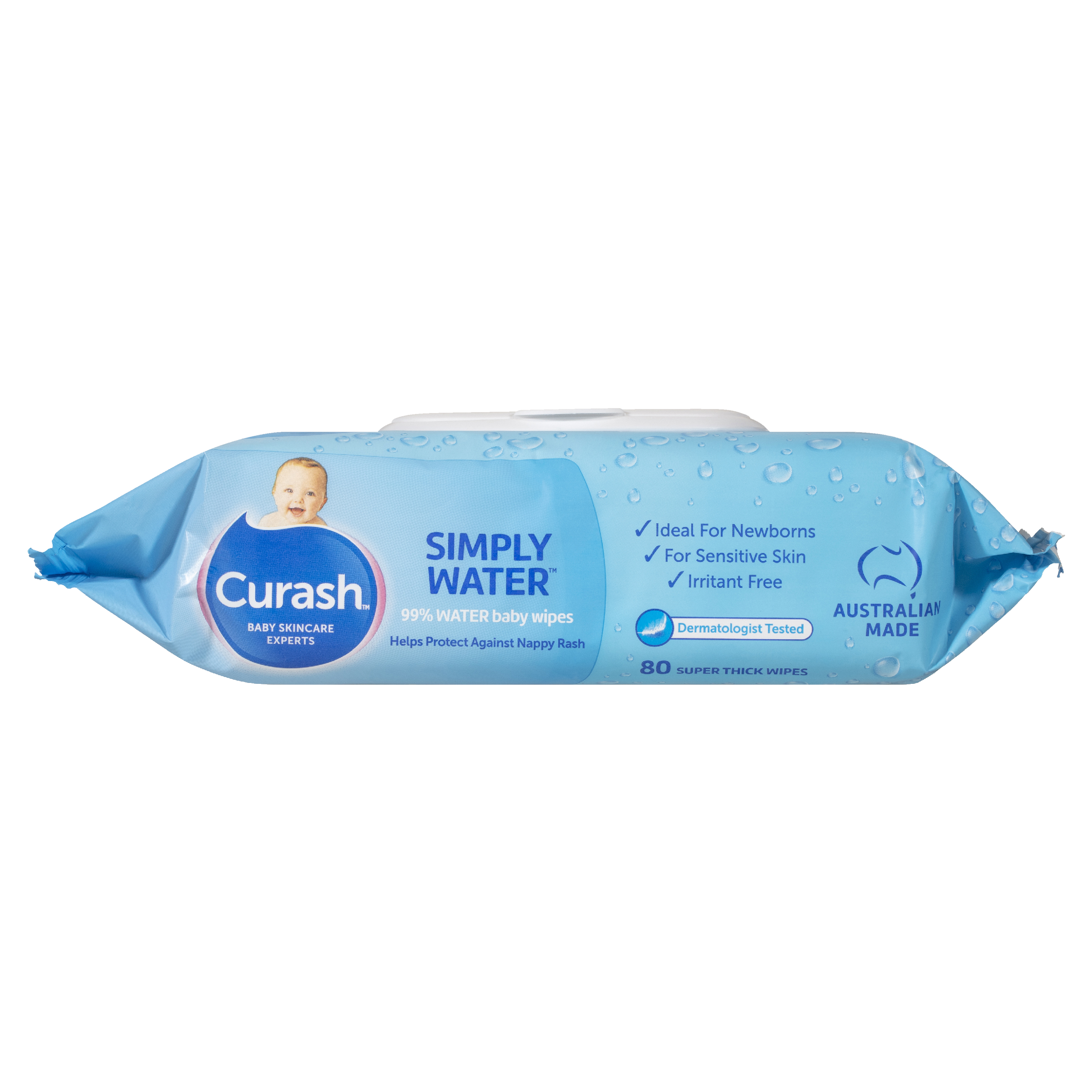 CURASH BABYCARE WIPES SIMPLY WATER 80 PACK - Image 11