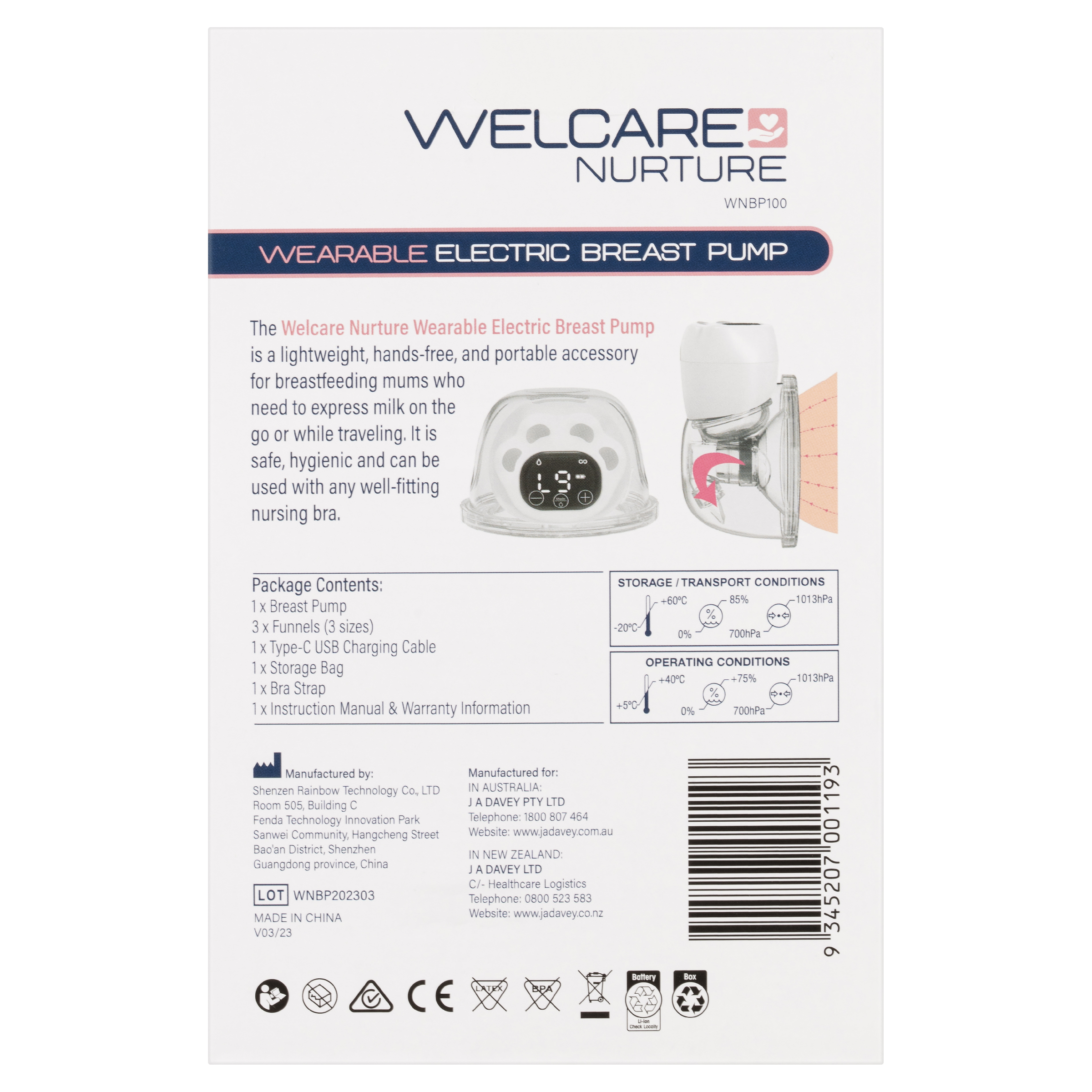 WELCARE NURTURE WEARABLE BREAST PUMP PACK - Image 4