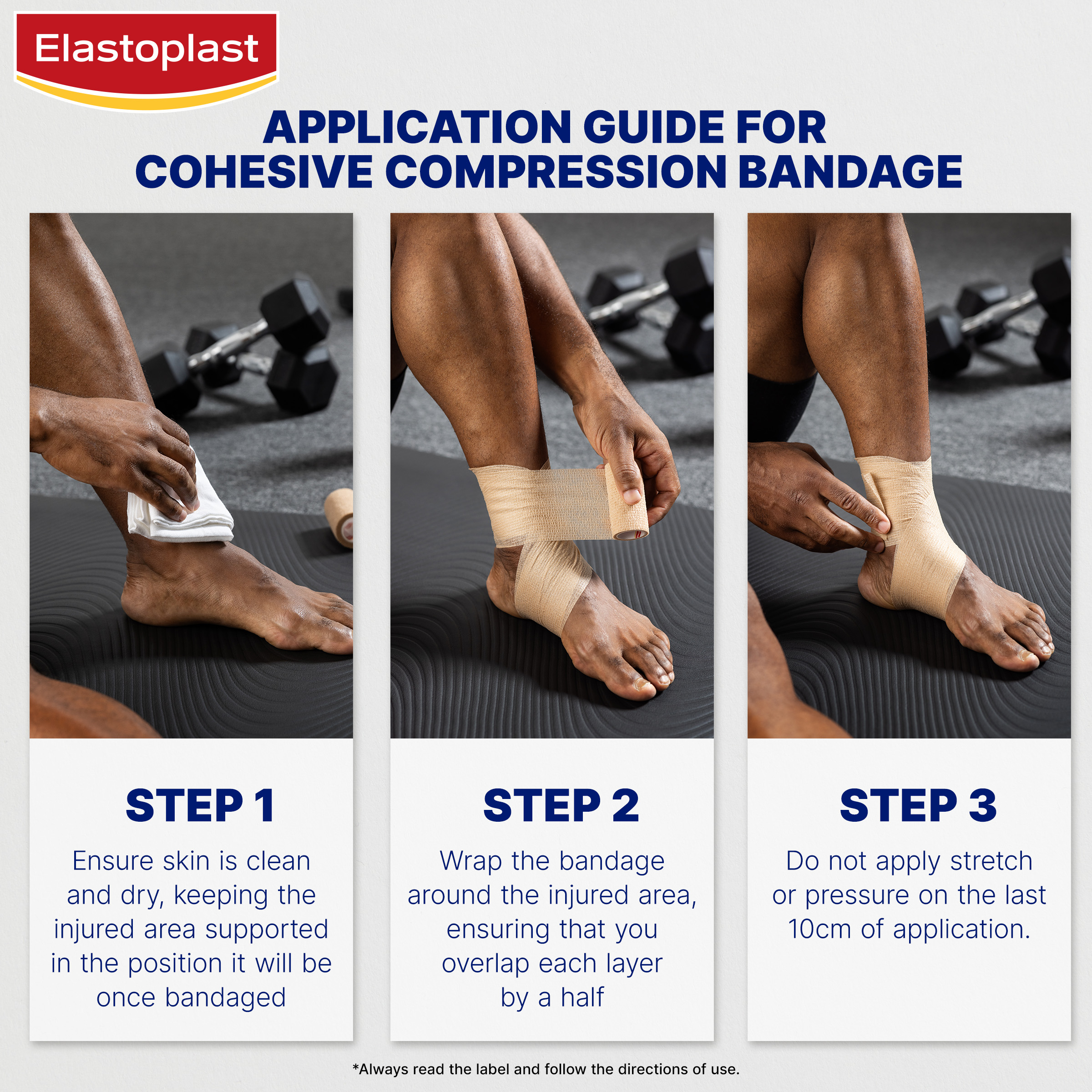 ELASTOPLAST SPORT COHESIVE BANDAGE 7.5CM X 4.5M - Image 3