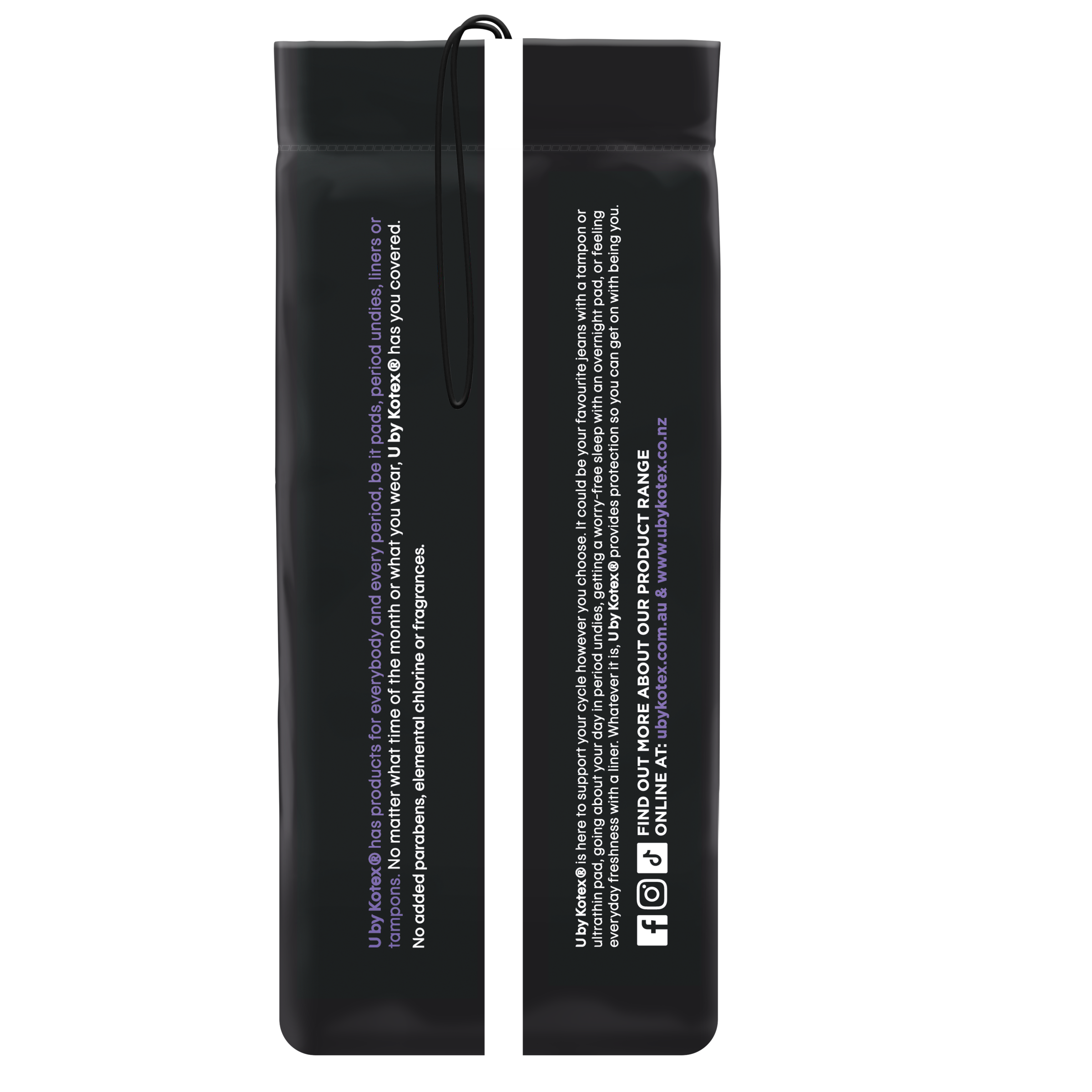 U BY KOTEX PADS ULTRATHIN OVERNIGHT LONG WINGS 8 PACK - Image 6