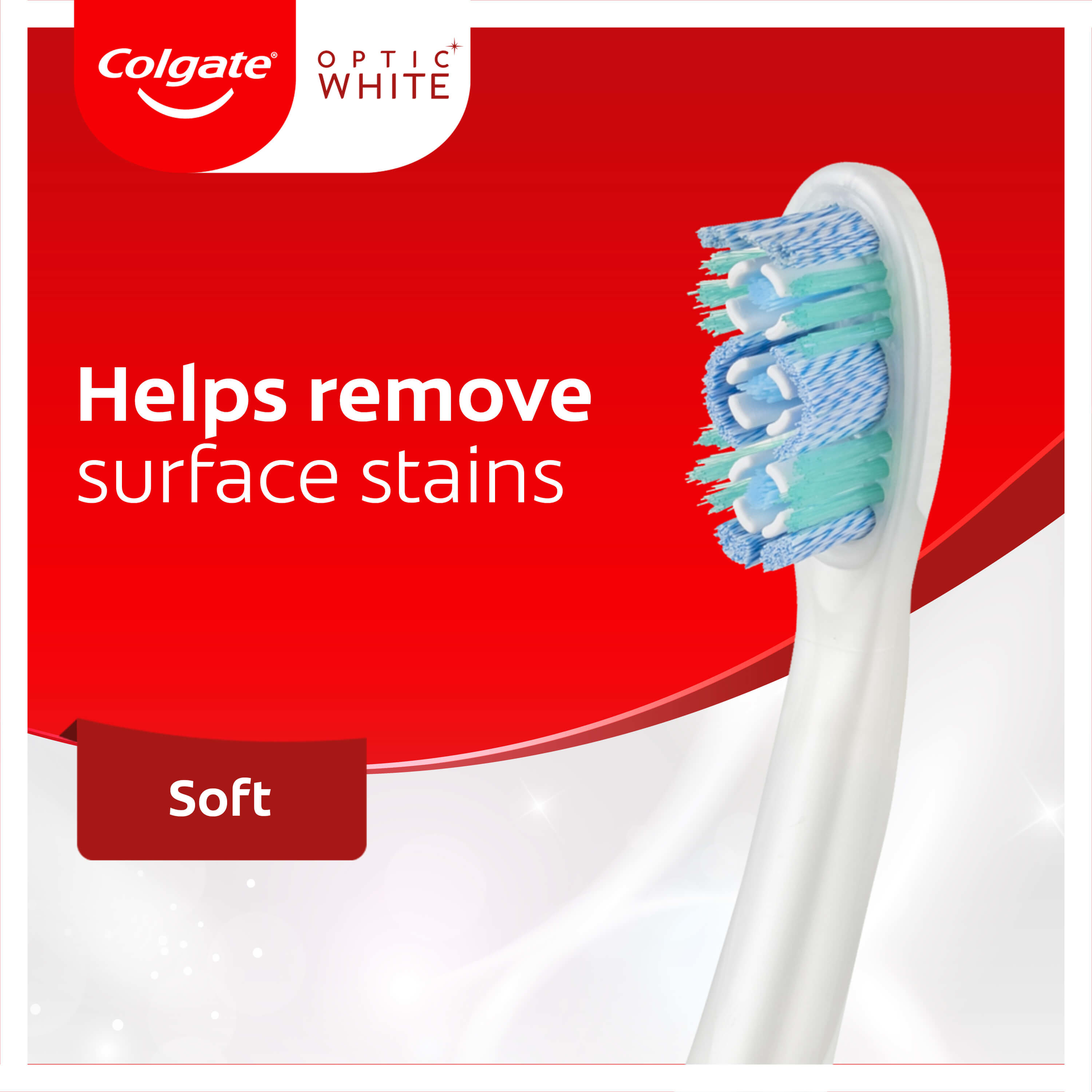 COLGATE TOOTHBRUSH OPTIC WHITE 360° POWER SONIC SOFT 1 PACK - Image 4