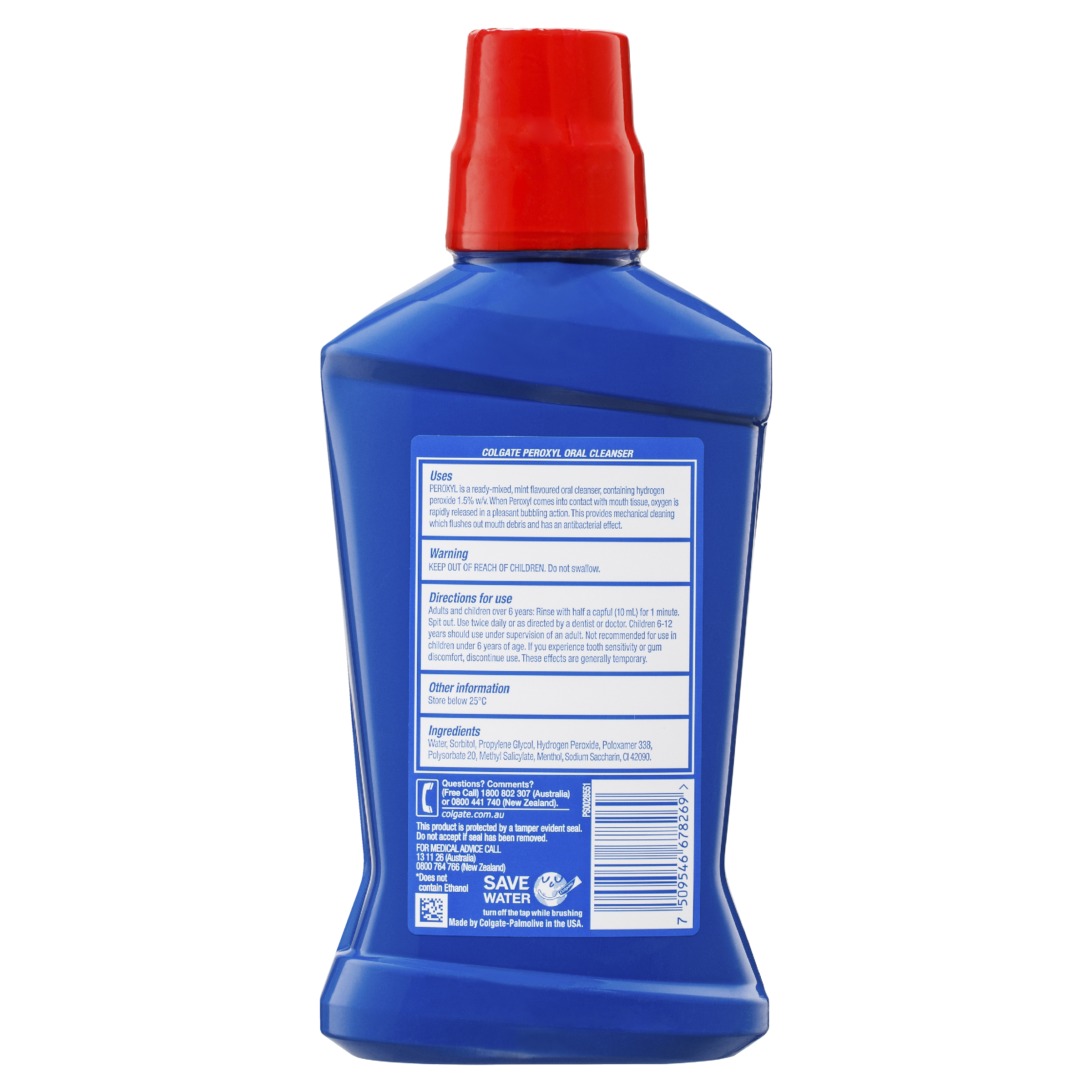 COLGATE MOUTHWASH PEROXYL ORAL CLEAN MINT 473ML - Image 2