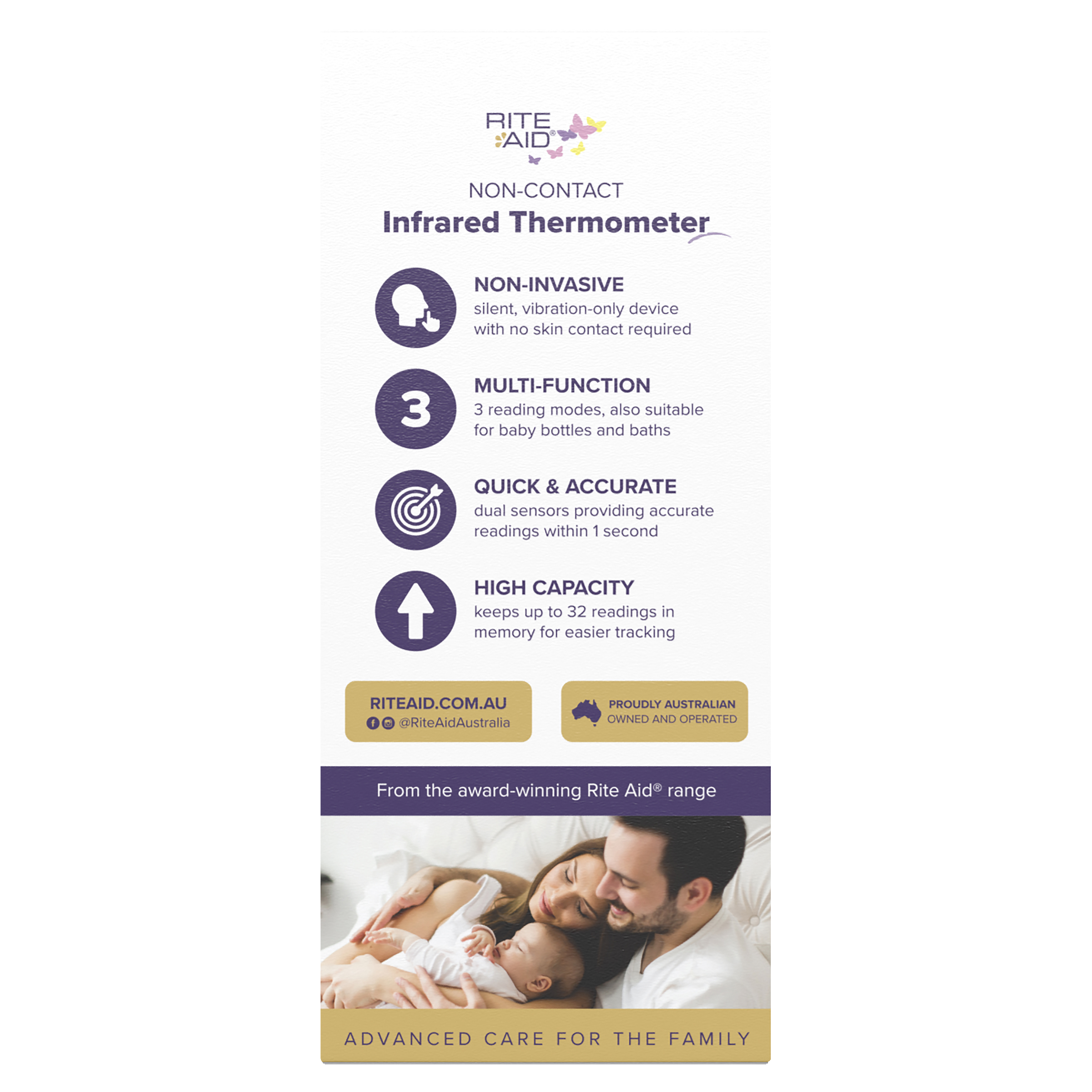 RITE AID NON-TOUCH INFRARED THERMOMETER - Image 4