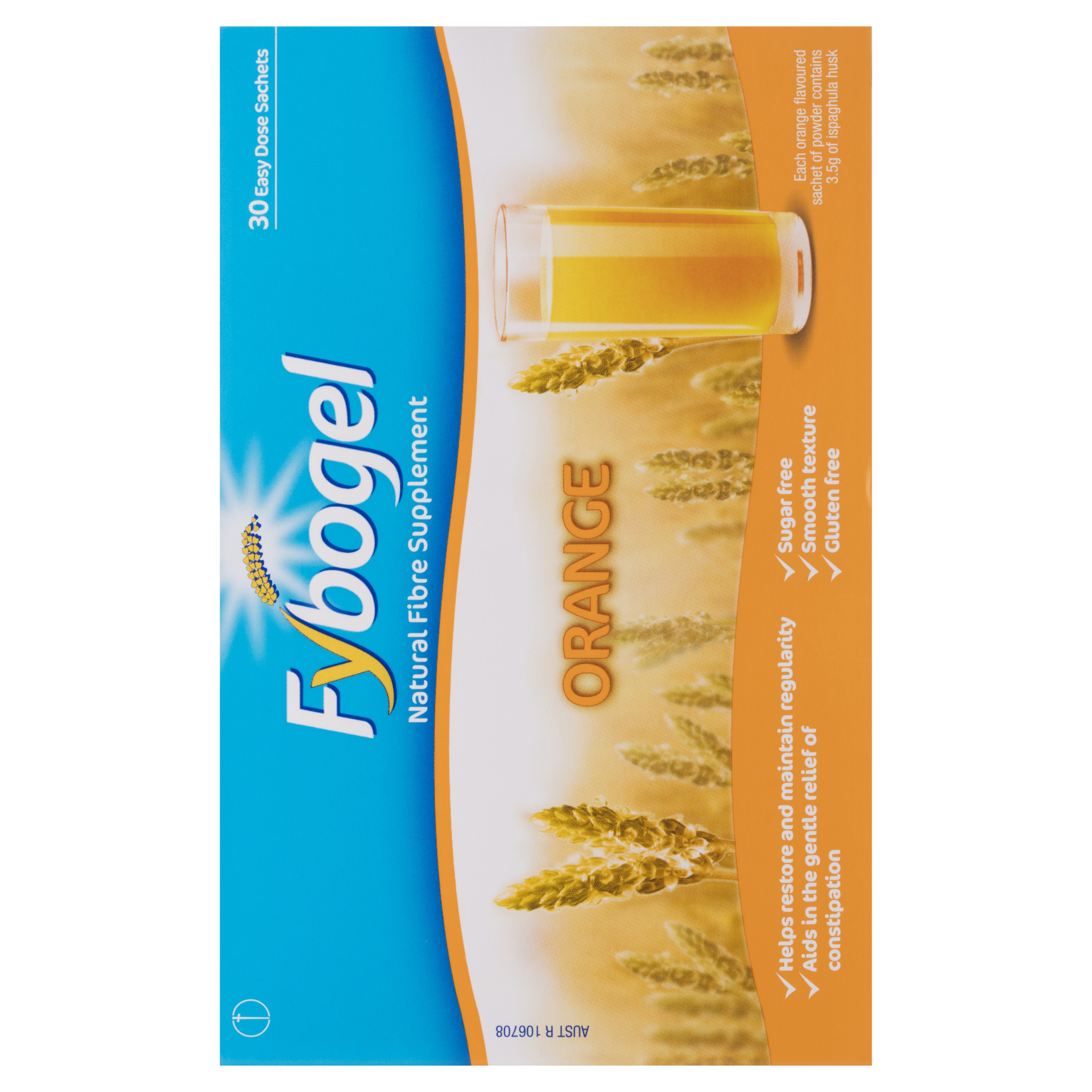FYBOGEL NATURAL FIBRE SUPPLEMENT ORANGE SACHETS 30 PACK - Image 4