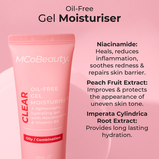 MCO BEAUTY CLEAR OIL FREE GEL MOISTURISER 50ML - Image 3
