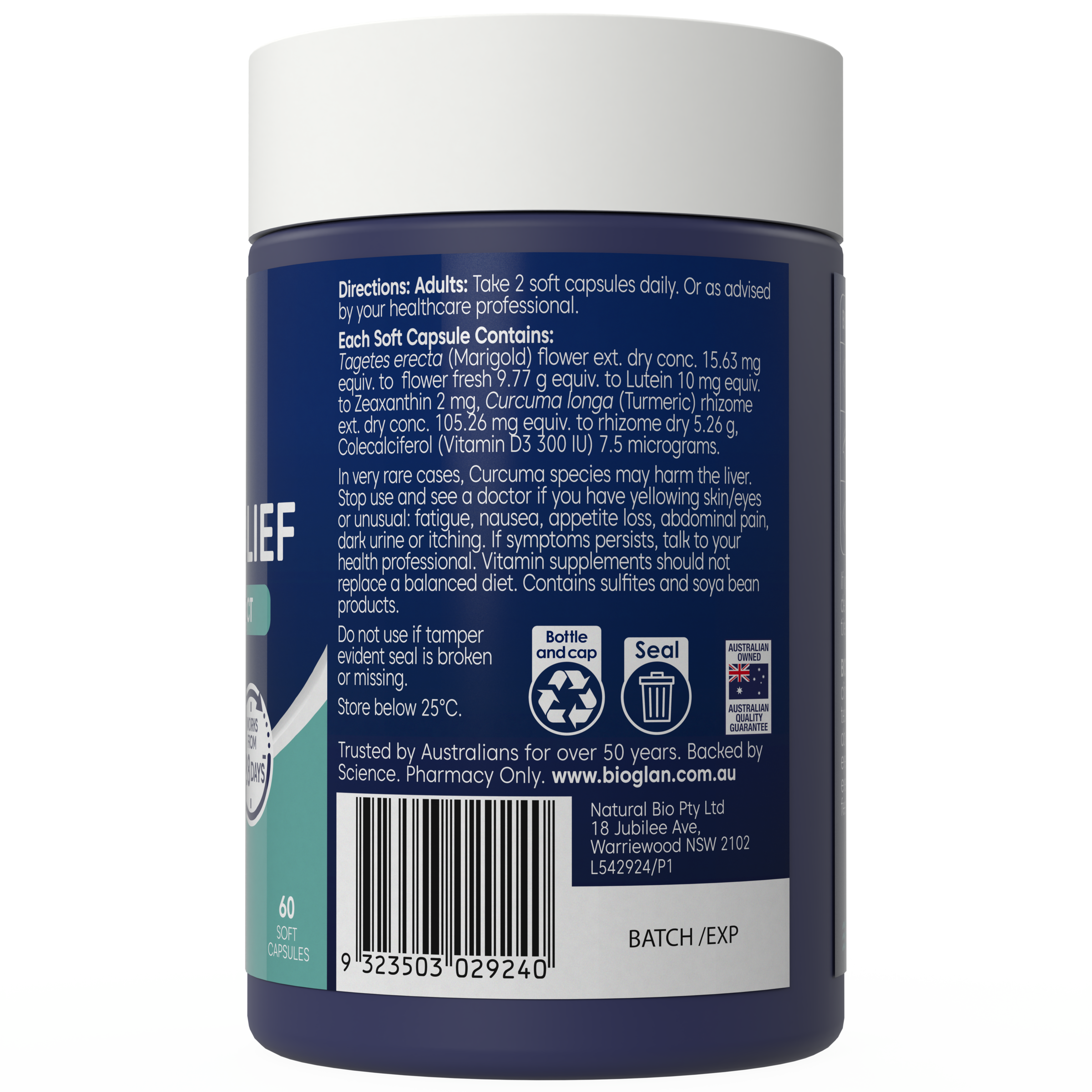 BIOGLAN DRY EYE & EYE STRAIN RELIEF 60 CAPSULES - Image 3