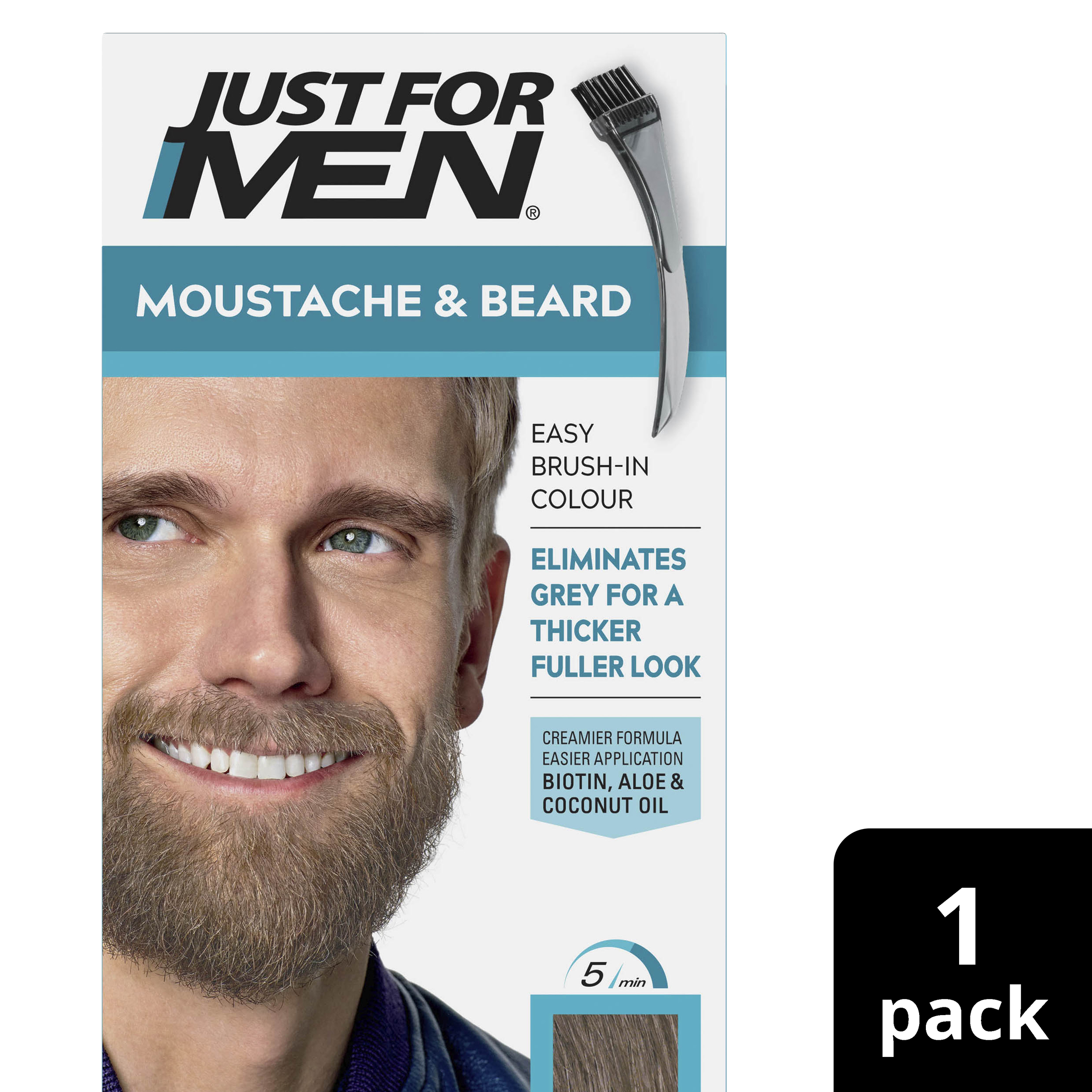 JUST FOR MEN MOUSTACHE & BEARD LIGHT BROWN - Image 10