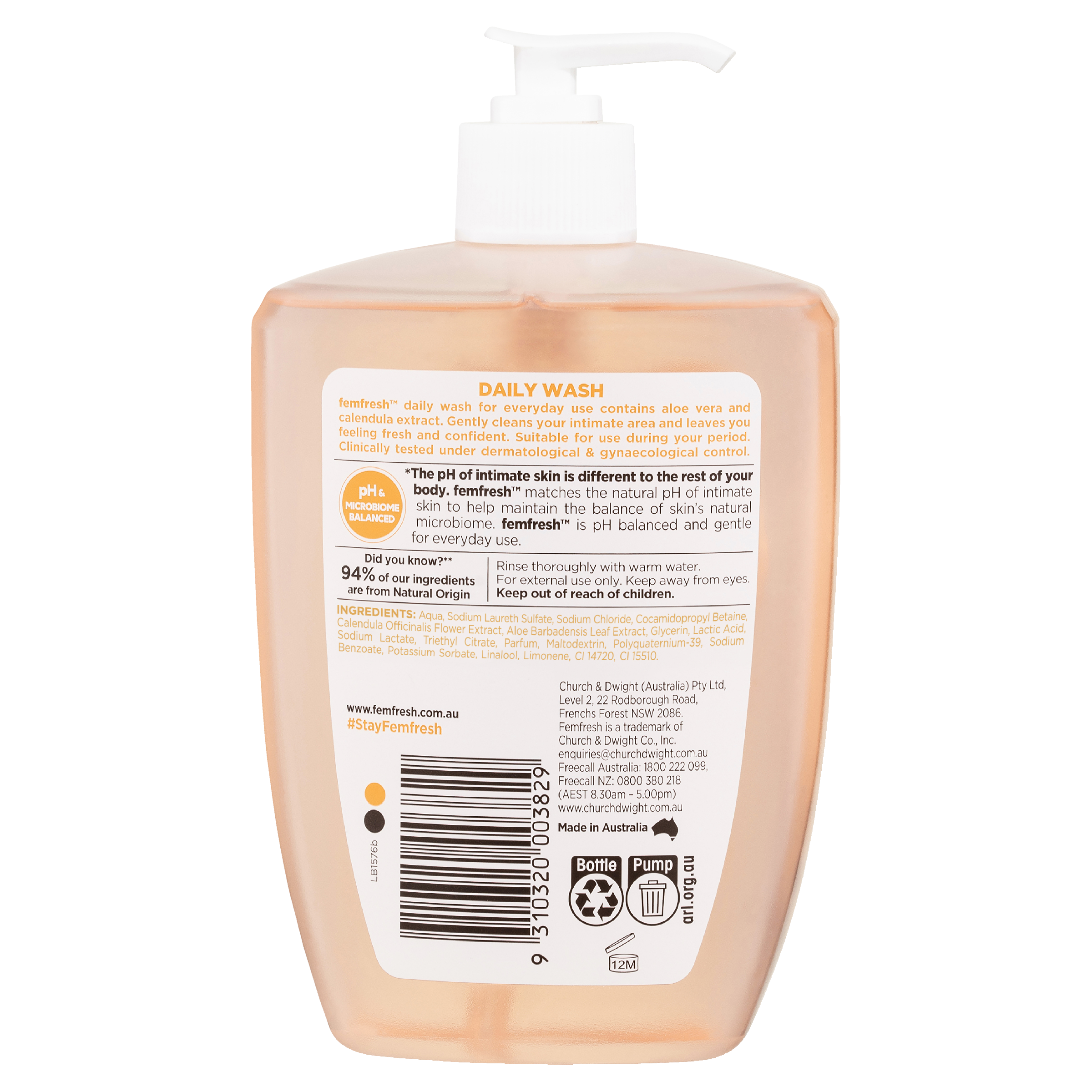 FEMFRESH DAILY WASH 600ML - Image 2
