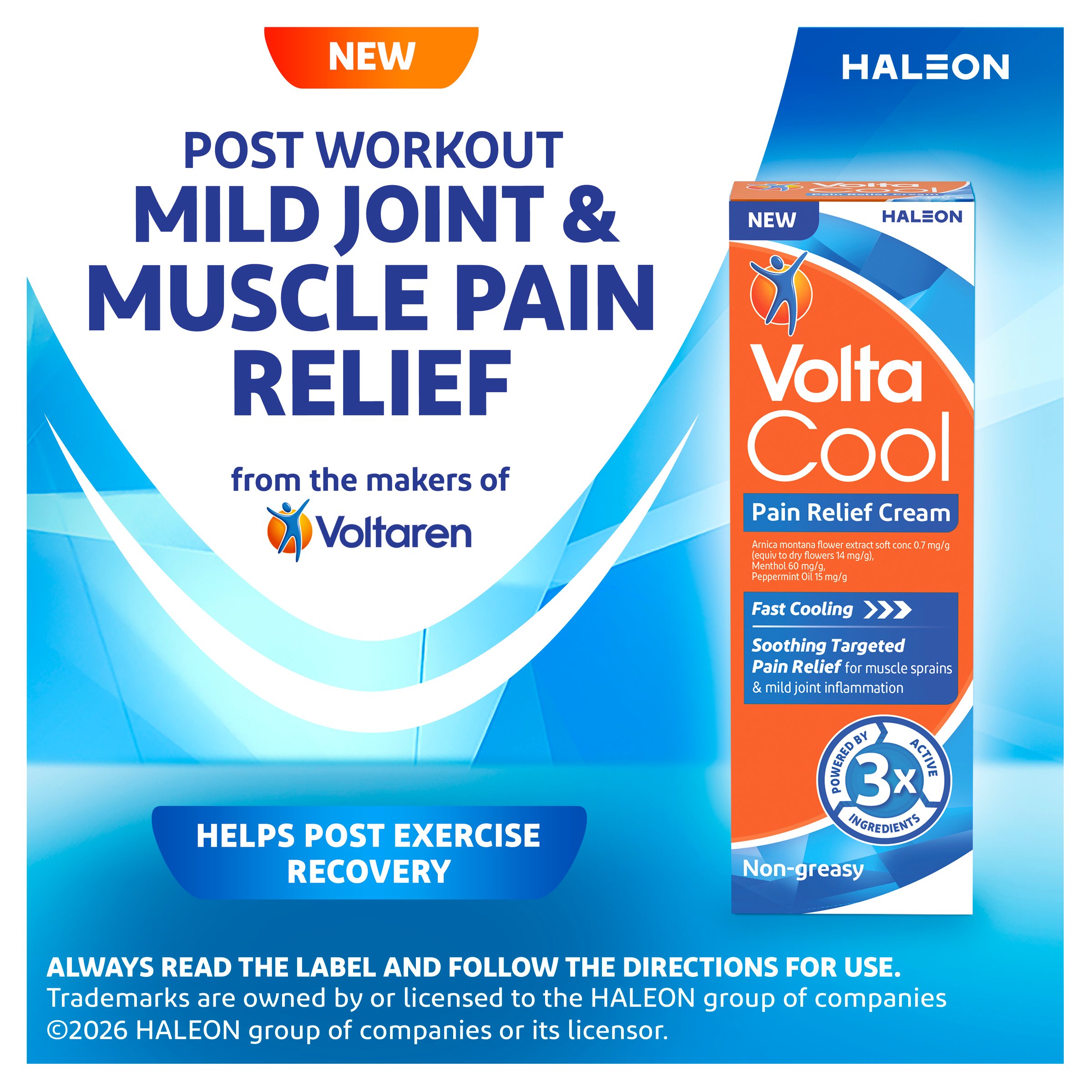 VOLTA COOL PAIN RELIEF CREAM 100G - Image 6