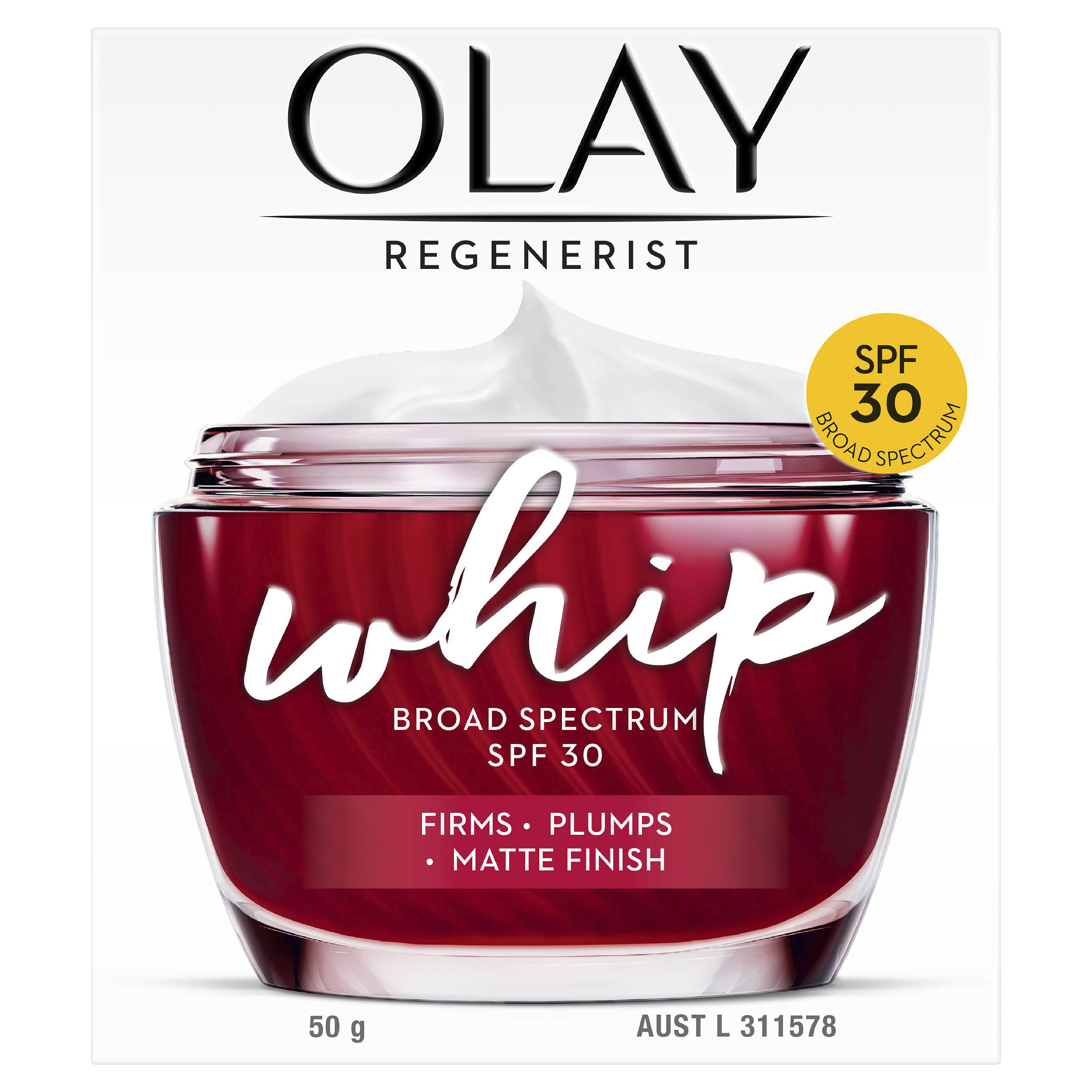 OLAY REGENERIST WHIP FACE CREAM MOIST SPF30 CREAM 50G - Image 2