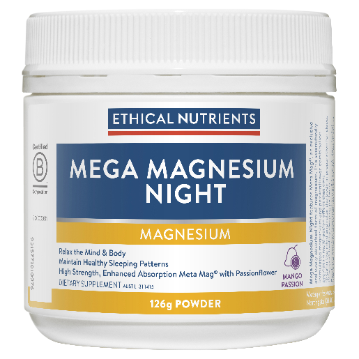 ETHICAL NUTRIENTS MEGA MAGNESIUM NIGHT MANGO POWDER 126G
